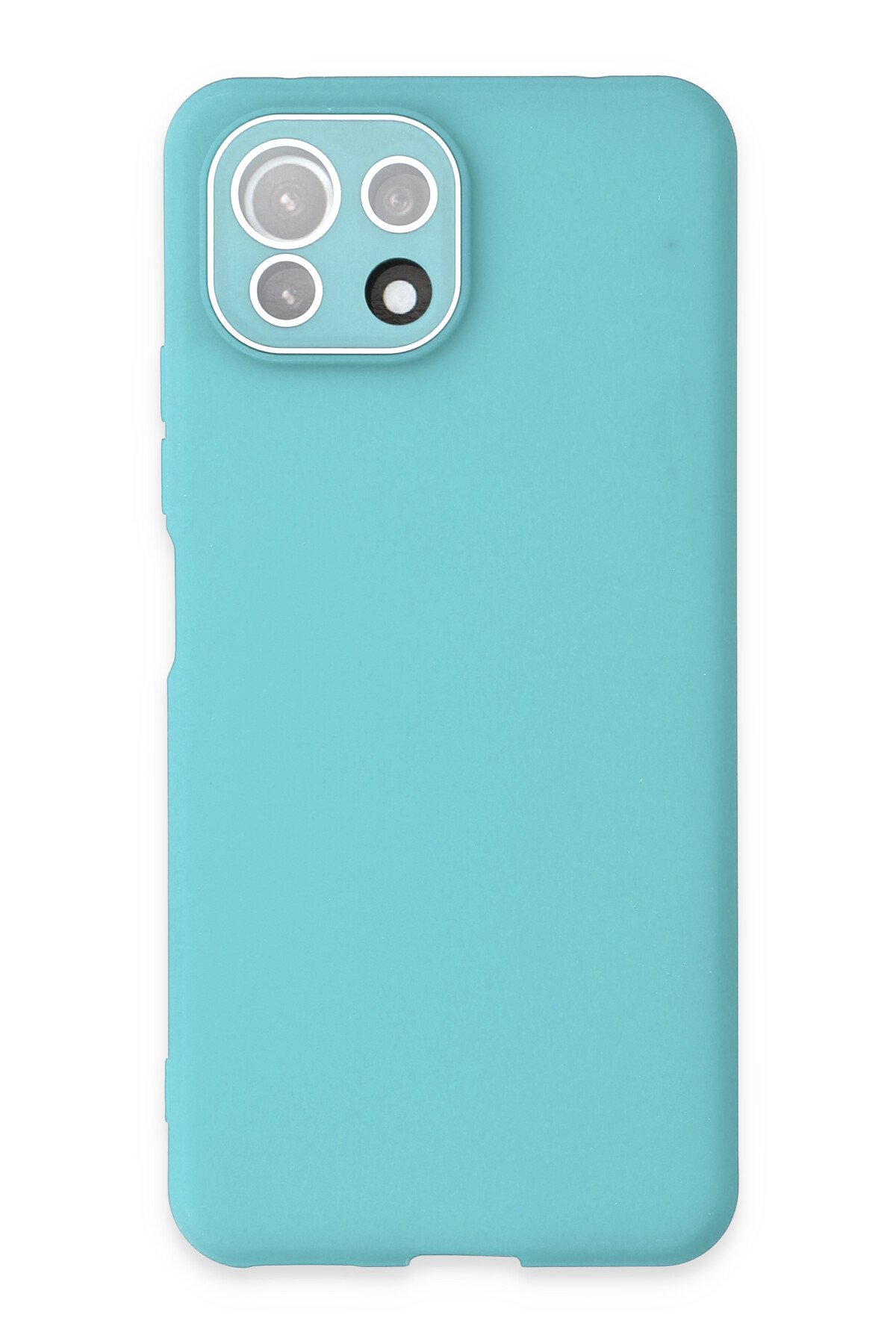 Newface Xiaomi Mİ 11 Lite Kılıf Lansman Glass Kapak - Turkuaz