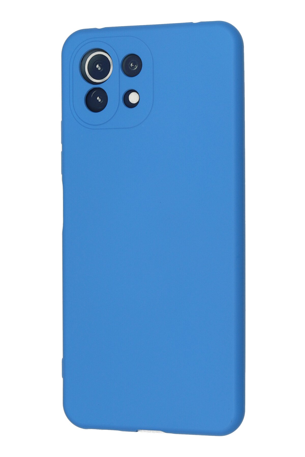 Newface Xiaomi Mİ 11 Lite Kılıf Nano içi Kadife Silikon - Gri