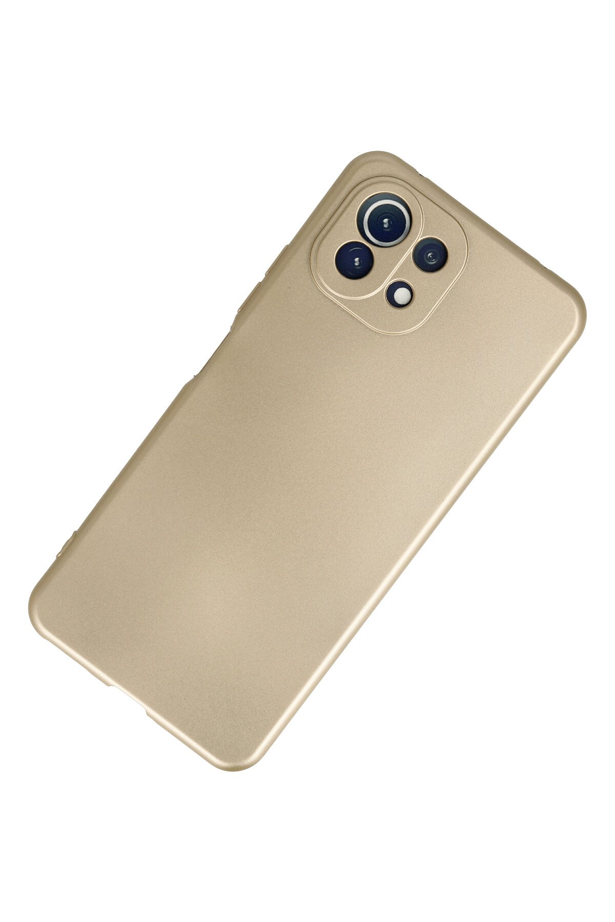 Newface Xiaomi Mİ 11 Lite Kılıf Pars Lens Yüzüklü Silikon - Kırmızı