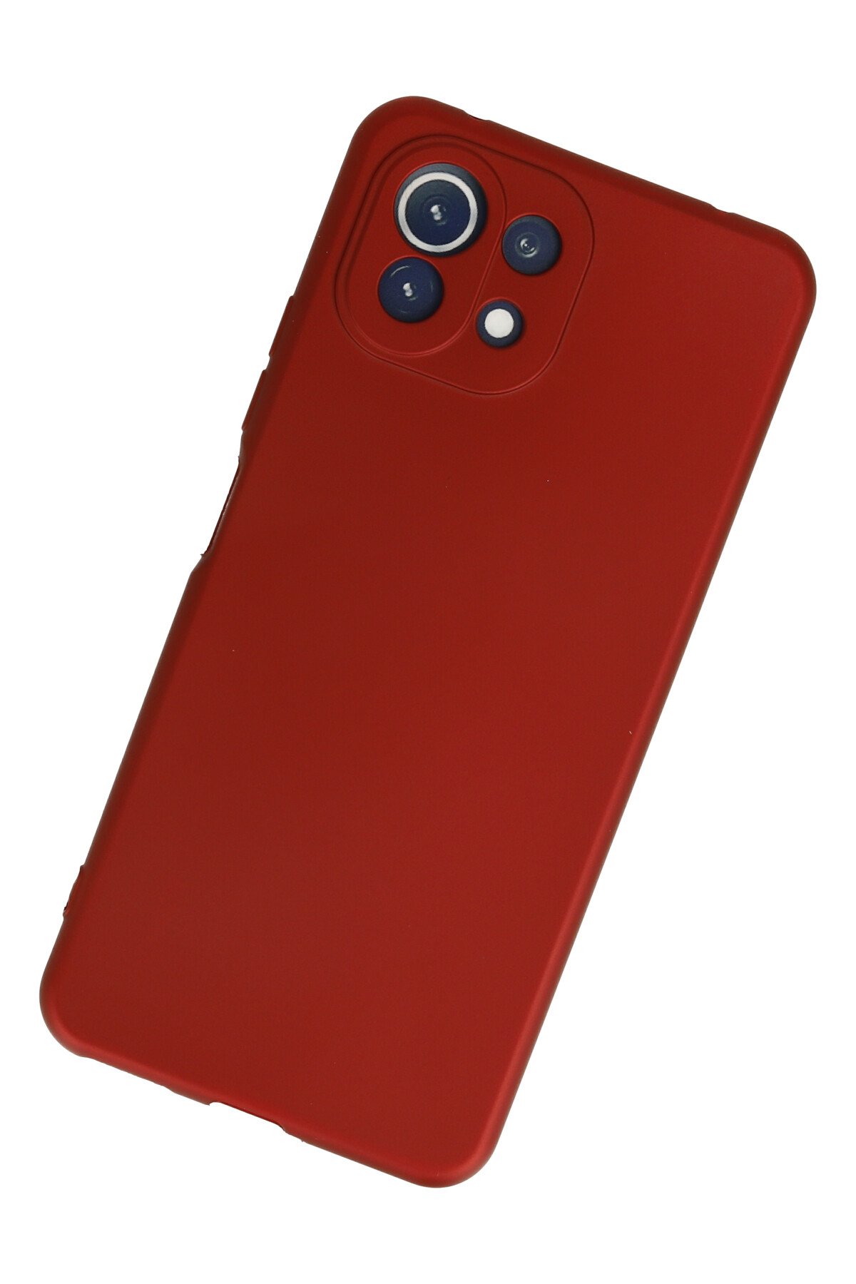 Newface Xiaomi Mİ 11 Lite Kılıf Nano içi Kadife Silikon - Pudra