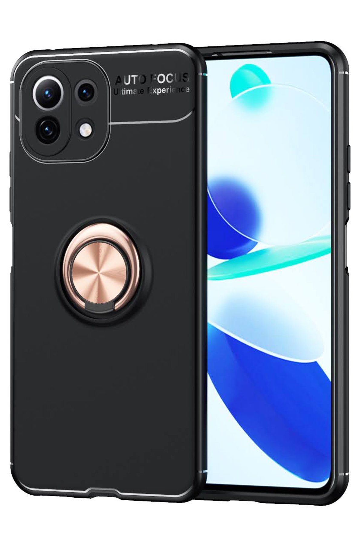 Newface Xiaomi Mİ 11 Lite Kılıf Miami Şeffaf Silikon - Siyah