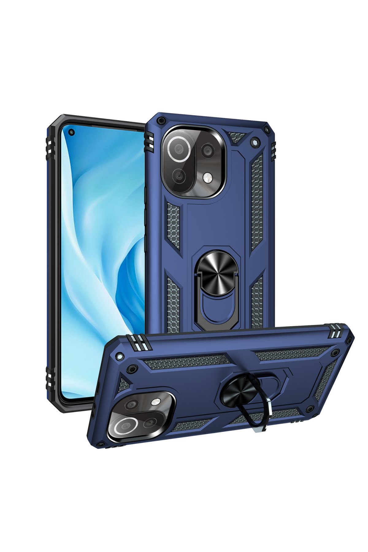 Newface Xiaomi Mİ 11 Lite Kılıf Platin Silikon - Mavi