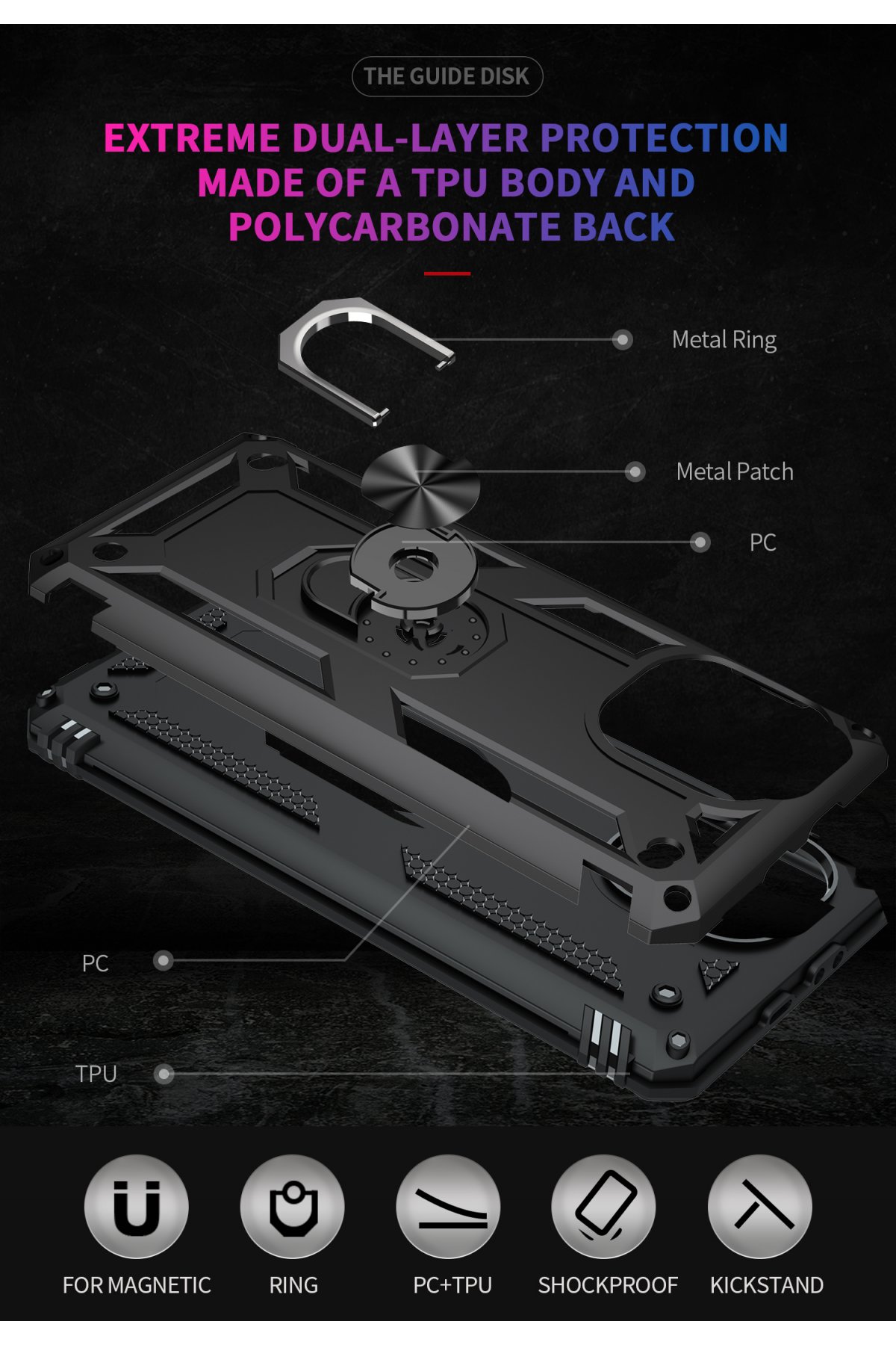 Newface Xiaomi Mİ 11 Lite Kılıf Sofya Yüzüklü Silikon Kapak - Gold