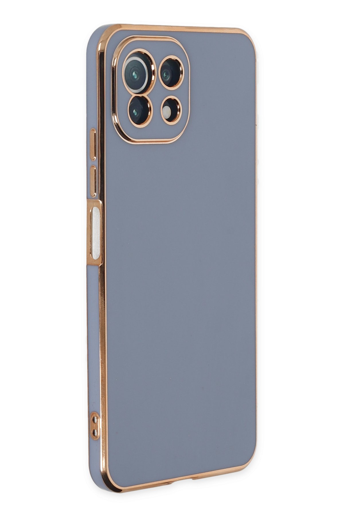 Newface Xiaomi Mİ 11 Lite Kılıf Palm Buzlu Kamera Sürgülü Silikon - Kırmızı