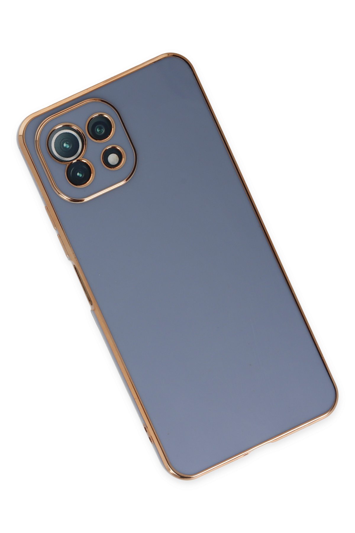 Newface Xiaomi Mİ 11 Lite Kılıf Palm Buzlu Kamera Sürgülü Silikon - Kırmızı