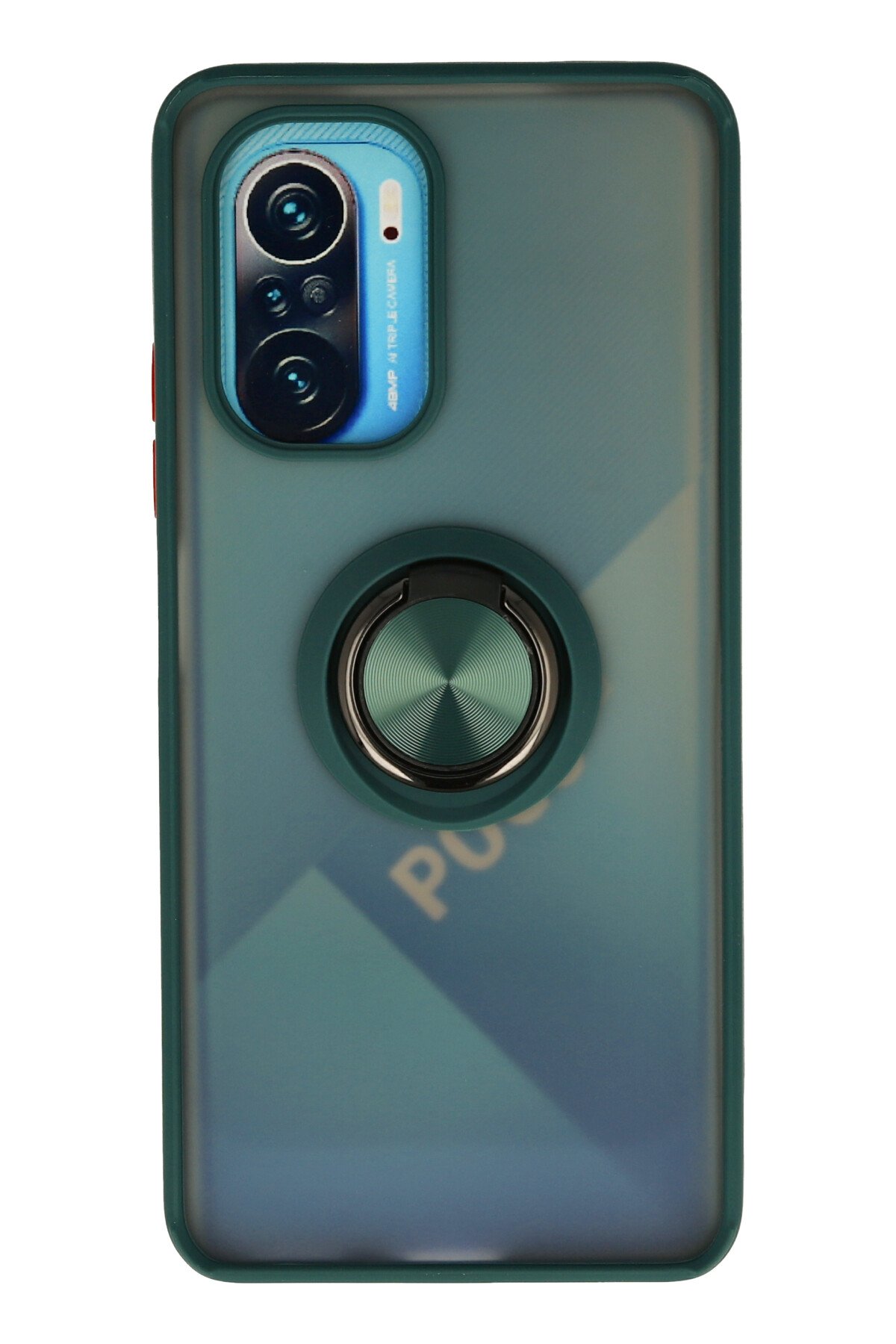 Newface Xiaomi Mi 11i Kılıf Range Yüzüklü Silikon - Mavi