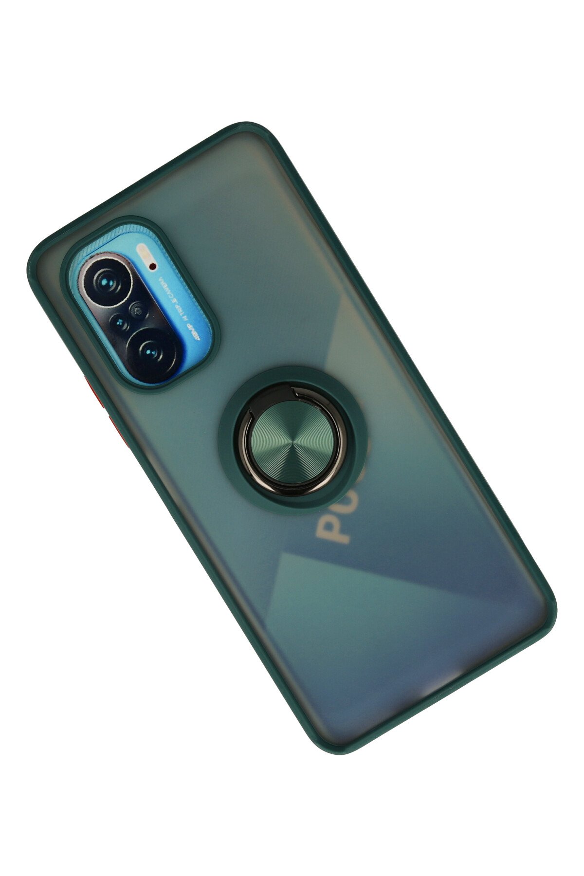 Newface Xiaomi Mi 11i Kılıf Range Yüzüklü Silikon - Mavi