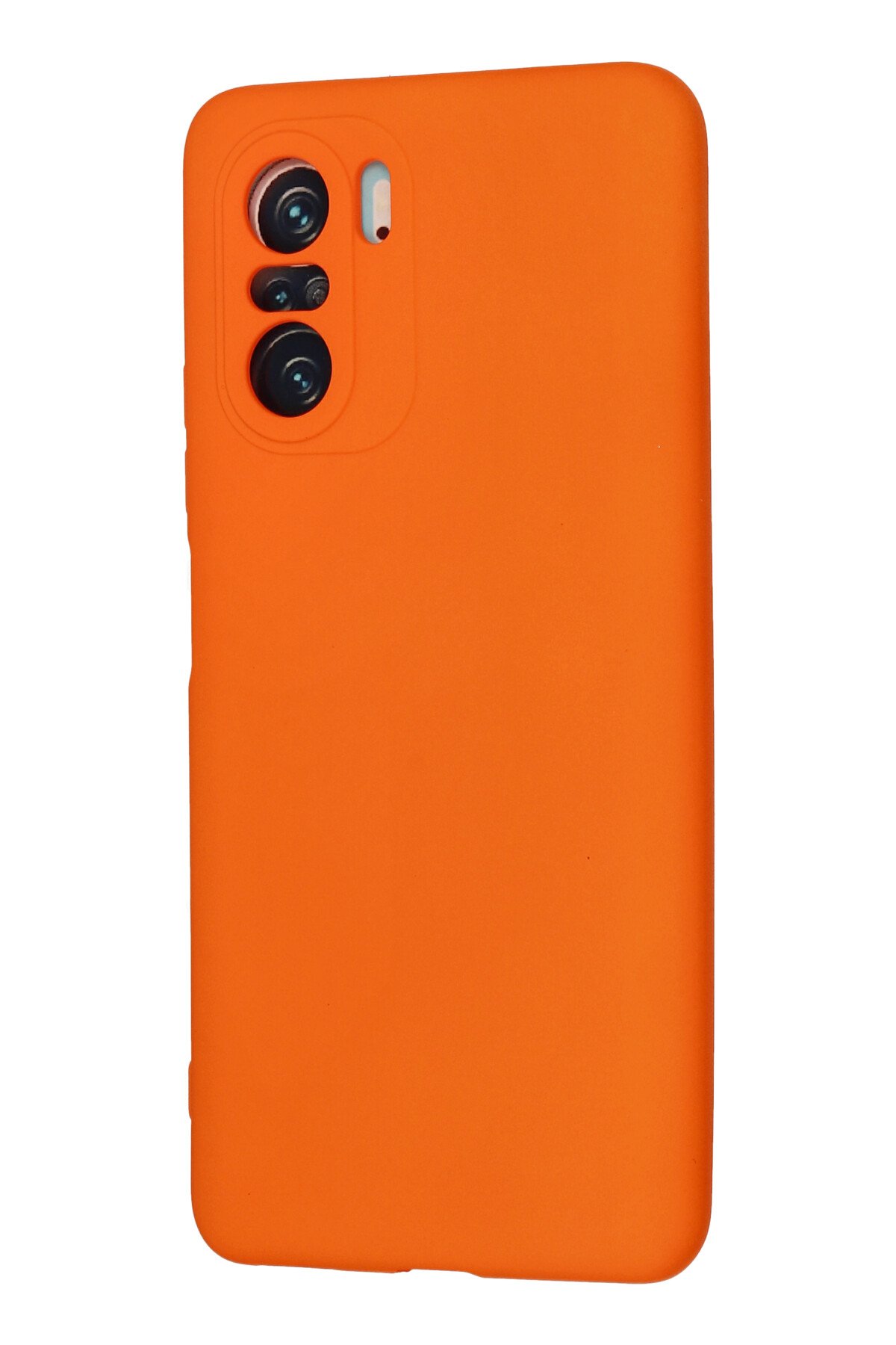 Newface Xiaomi Mi 11i Kılıf Simli Yüzüklü Silikon - Kırmızı