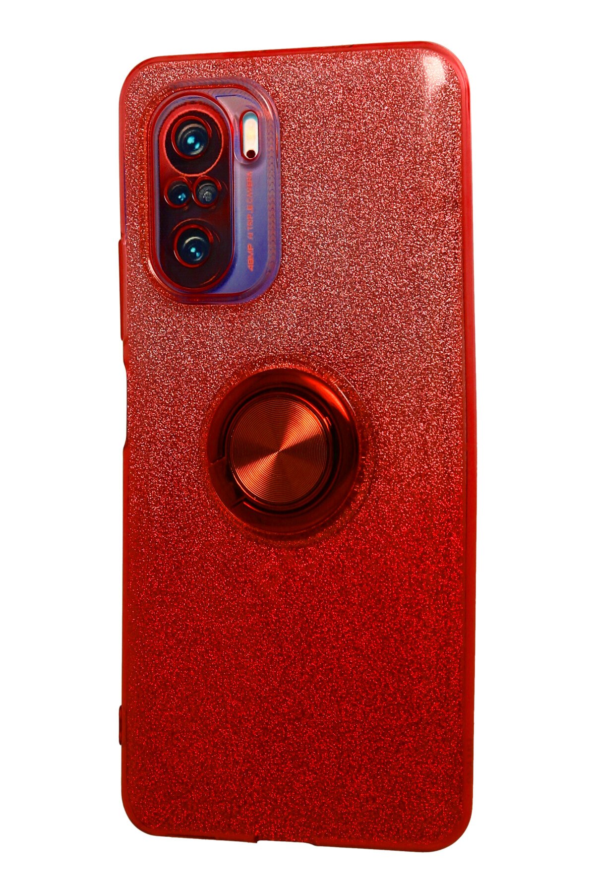 Newface Xiaomi Mi 11i Kılıf Pars Lens Yüzüklü Silikon - Gold