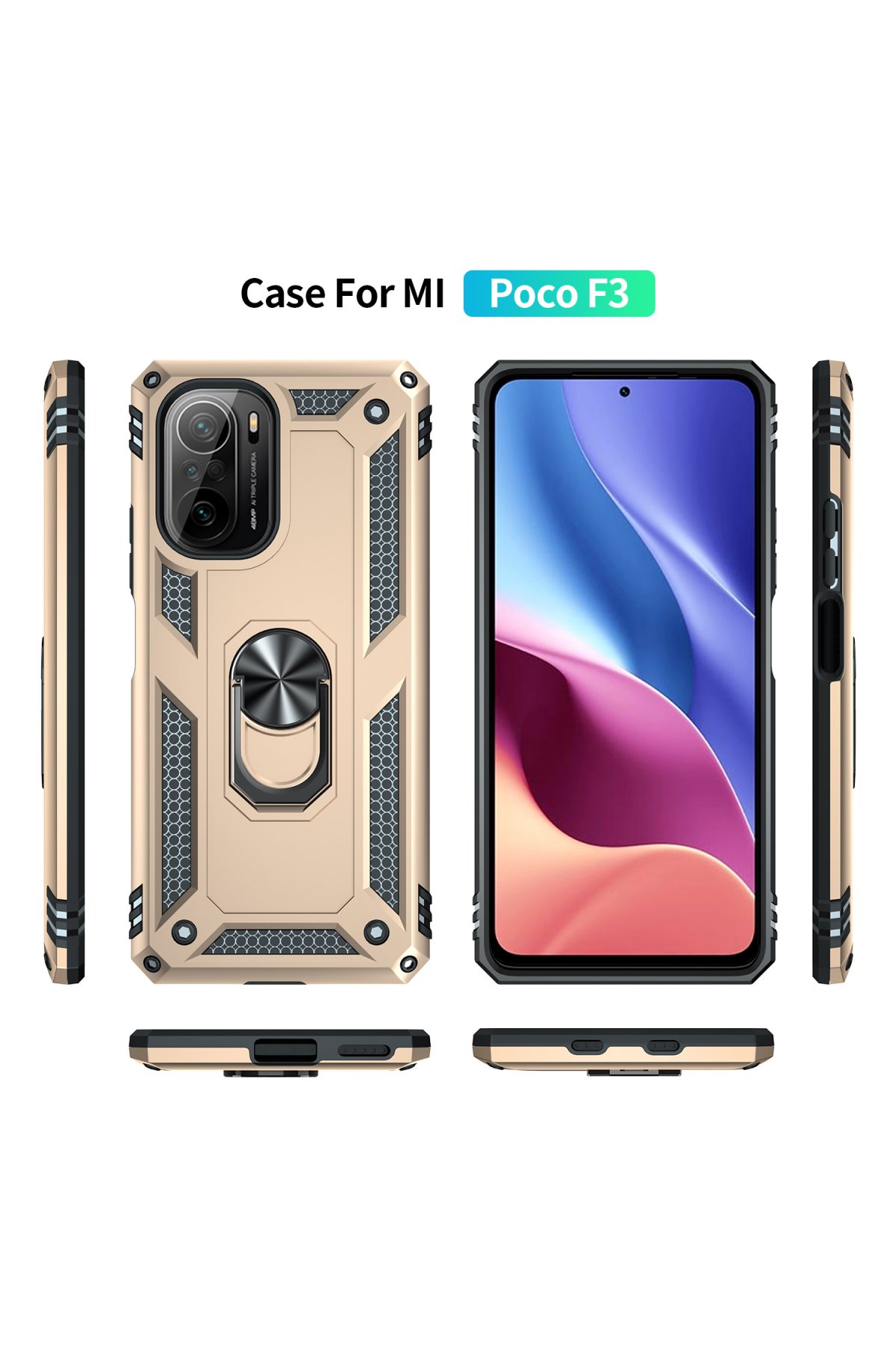 Newface Xiaomi Mi 11i Kılıf Nano içi Kadife Silikon - Mavi