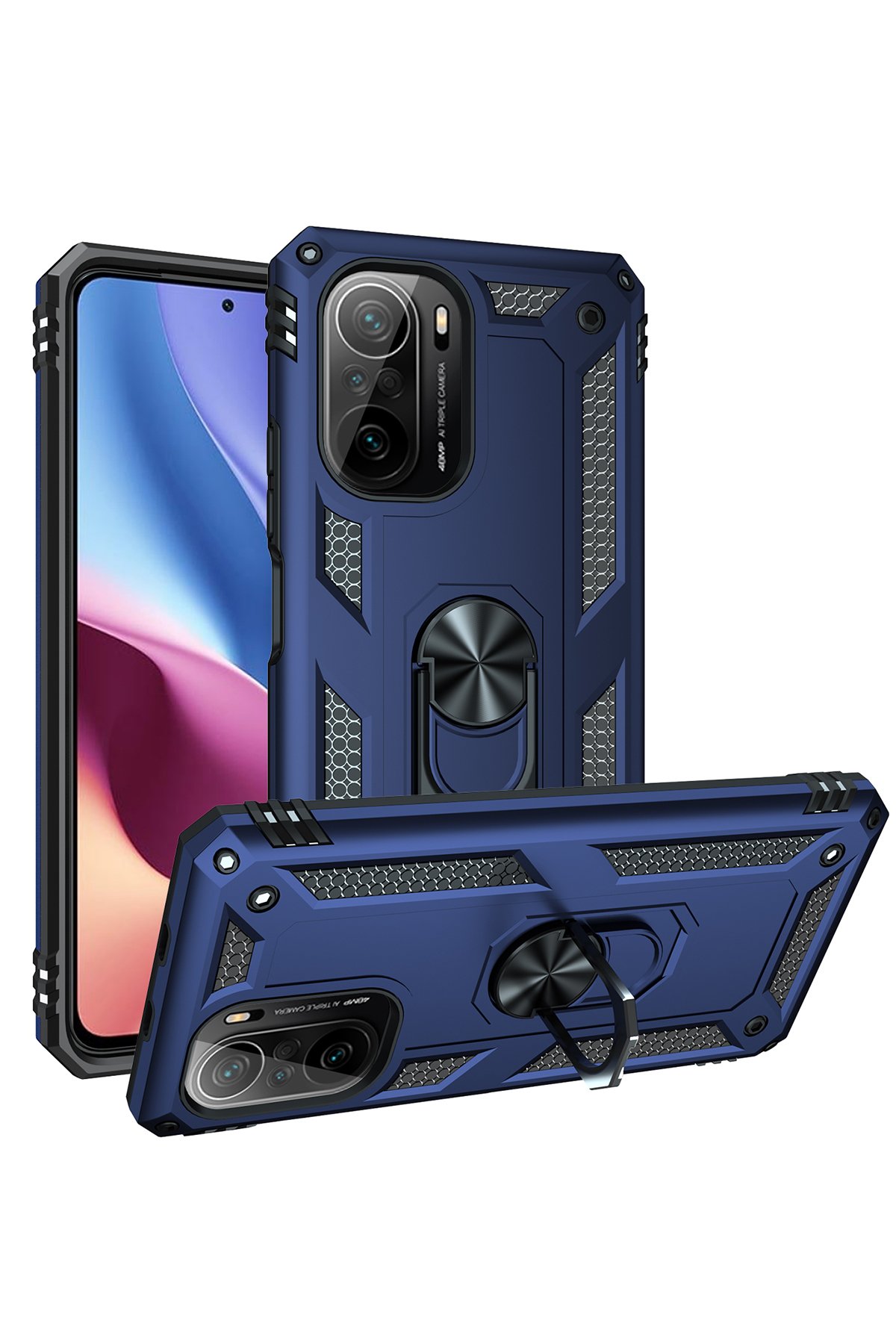 Newface Xiaomi Mi 11i Kılıf Montreal Silikon Kapak - Kırmızı