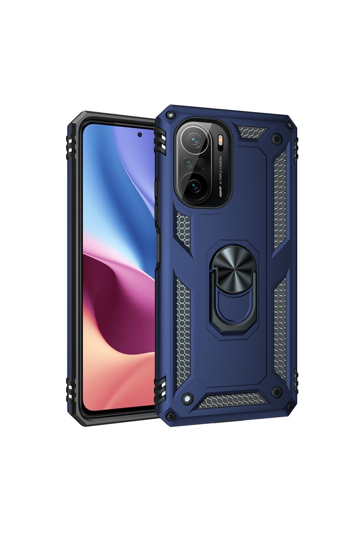 Newface Xiaomi Mi 11i Kılıf Montreal Silikon Kapak - Kırmızı