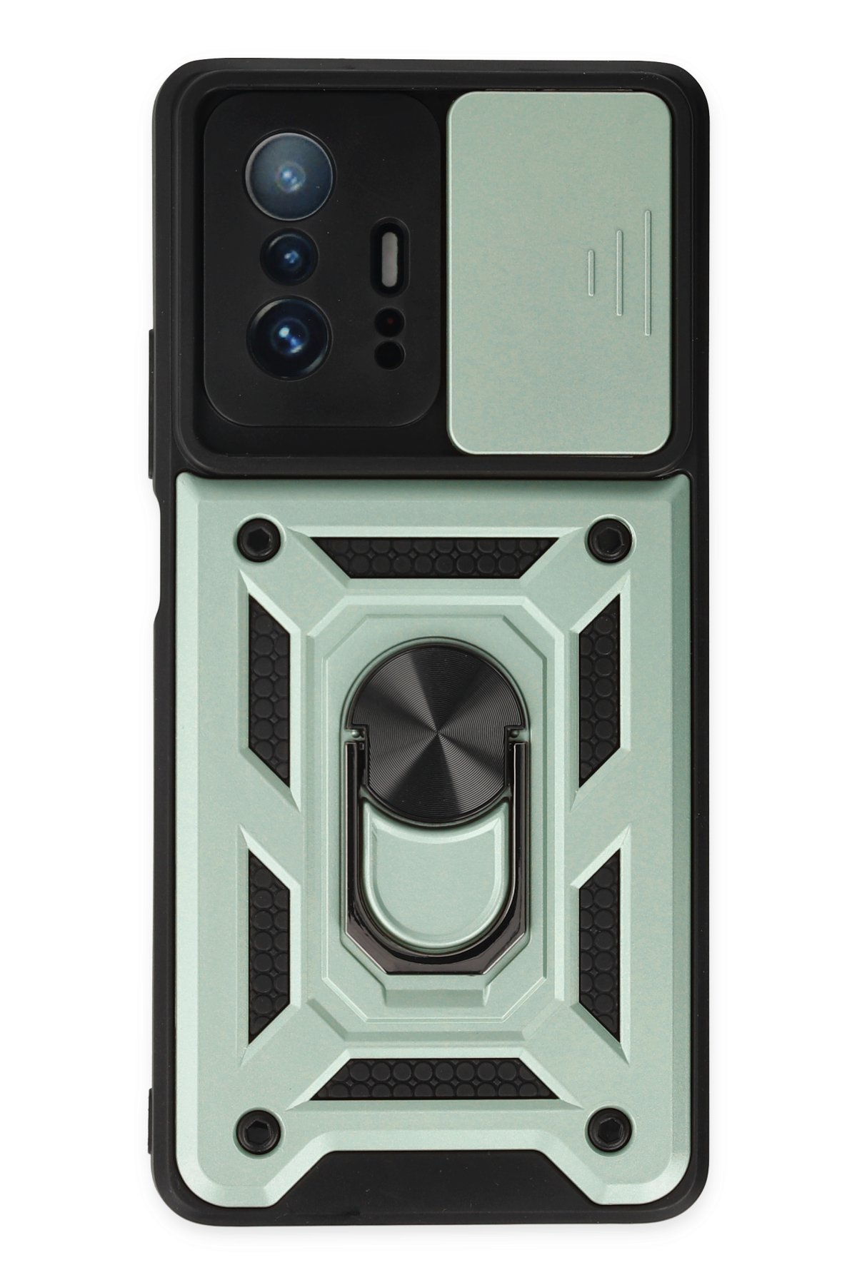 Newface Xiaomi Mi 11T Kılıf Volet Silikon - Açık Yeşil