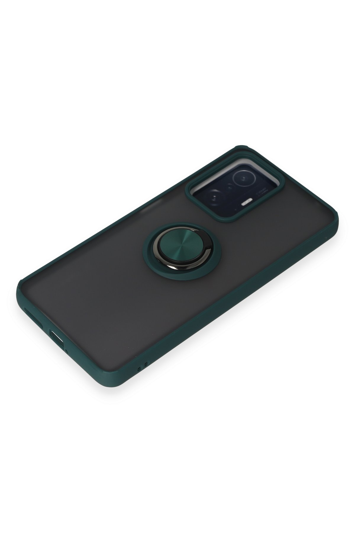 Newface Xiaomi Mi 11T Pro Kılıf Zuma Kartvizitli Yüzüklü Silikon - Kırmızı