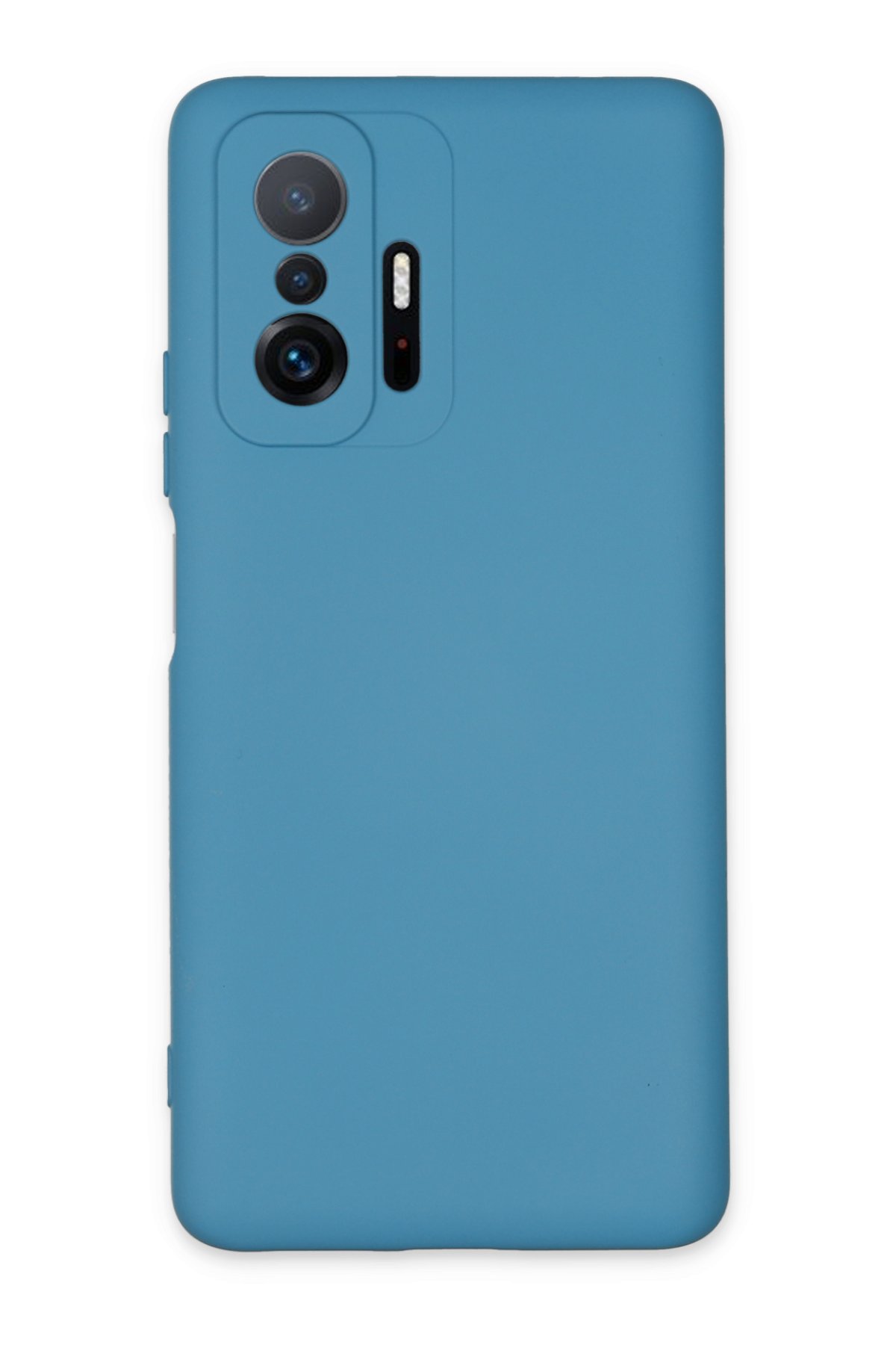 Newface Xiaomi Mi 11T Pro Kılıf Nano içi Kadife Silikon - Mavi