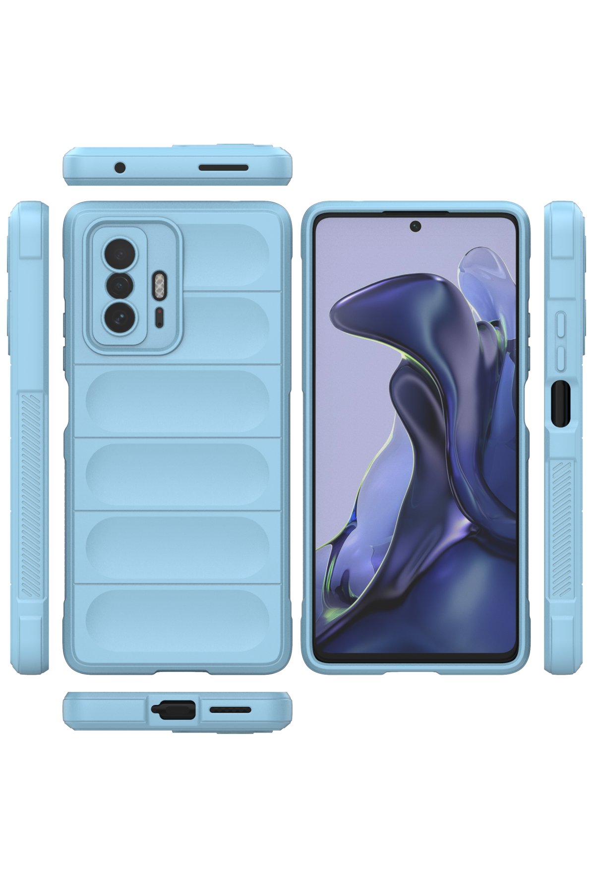 Newface Xiaomi Mi 11T Pro Kılıf Volet Silikon - Açık Yeşil