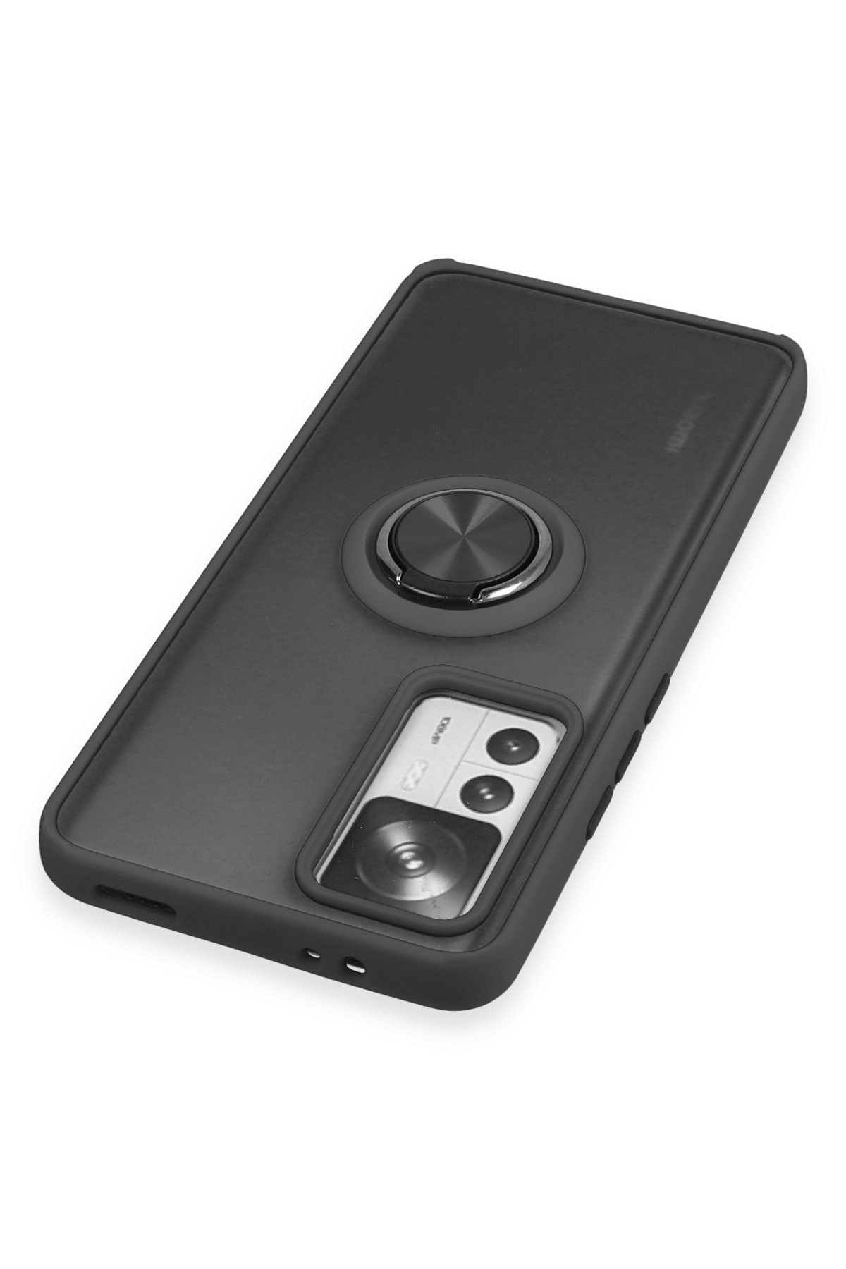 Newface Xiaomi Mi 12T Kılıf Montreal Yüzüklü Silikon Kapak - Yeşil