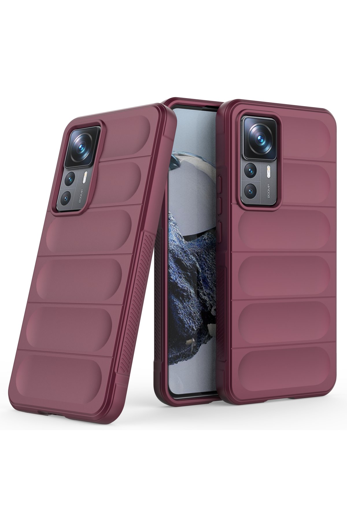 Newface Xiaomi Mi 12T Kılıf Platin Silikon - Kırmızı