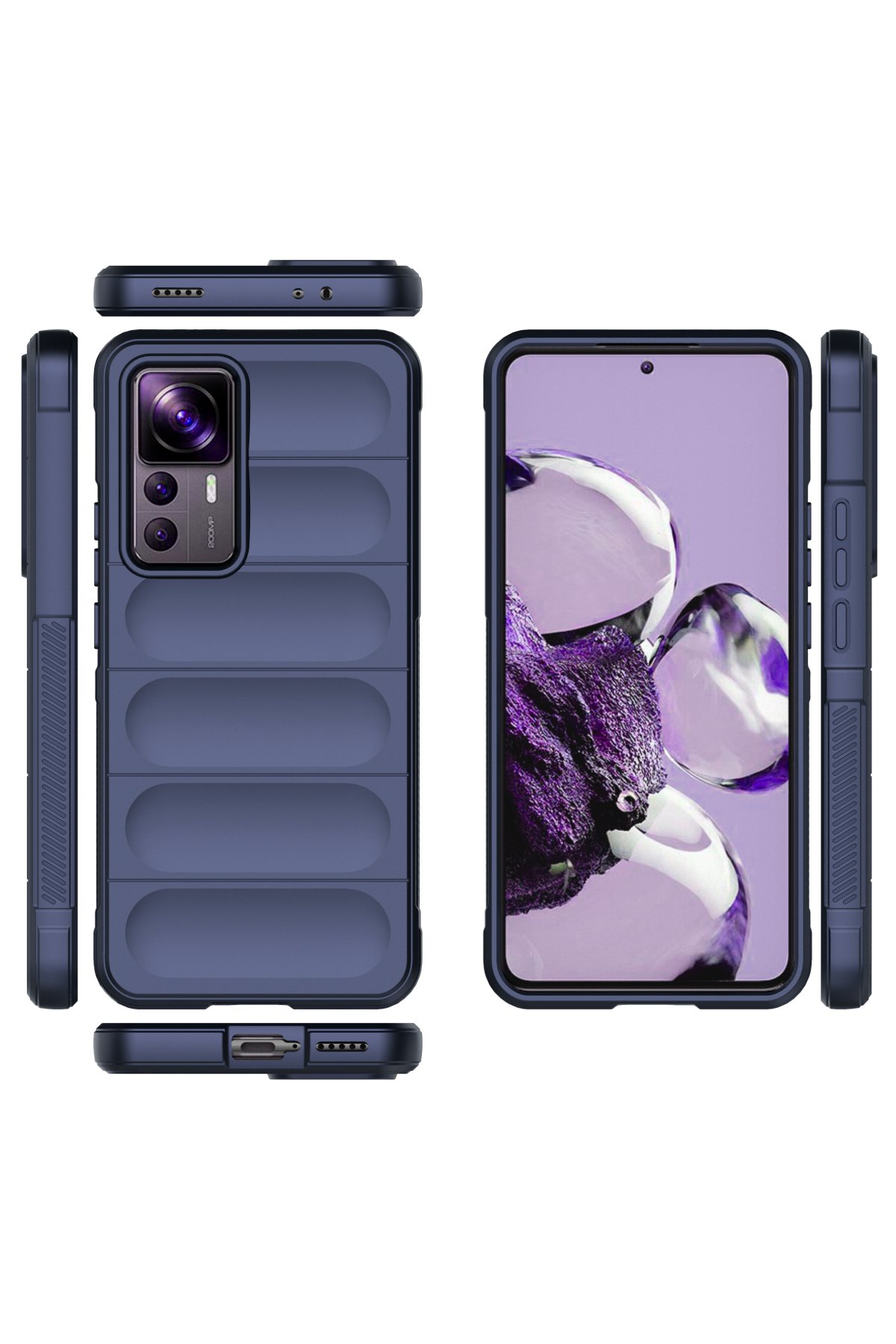 Newface Xiaomi Mi 12T Kılıf Montreal Yüzüklü Silikon Kapak - Kırmızı