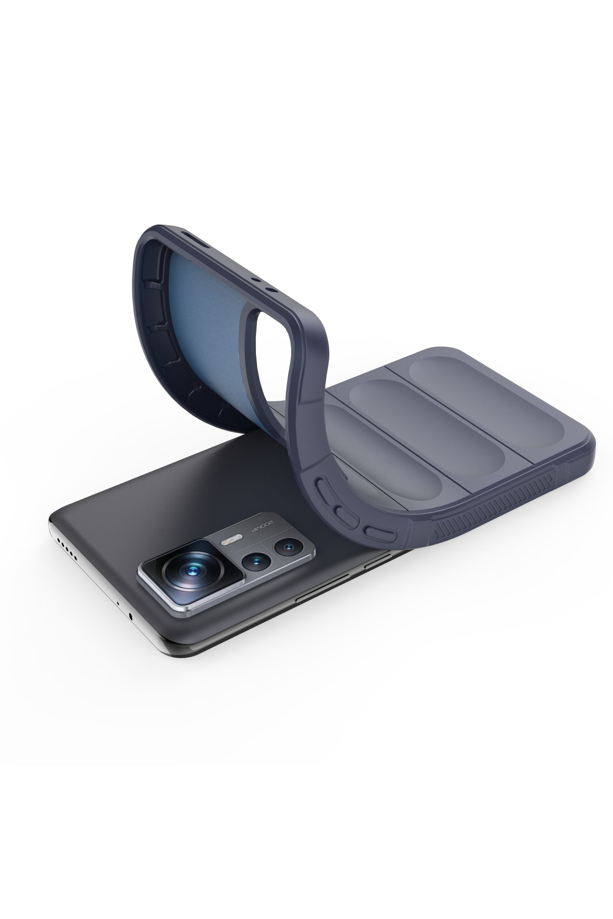 Newface Xiaomi Mi 12T Kılıf Montreal Yüzüklü Silikon Kapak - Kırmızı