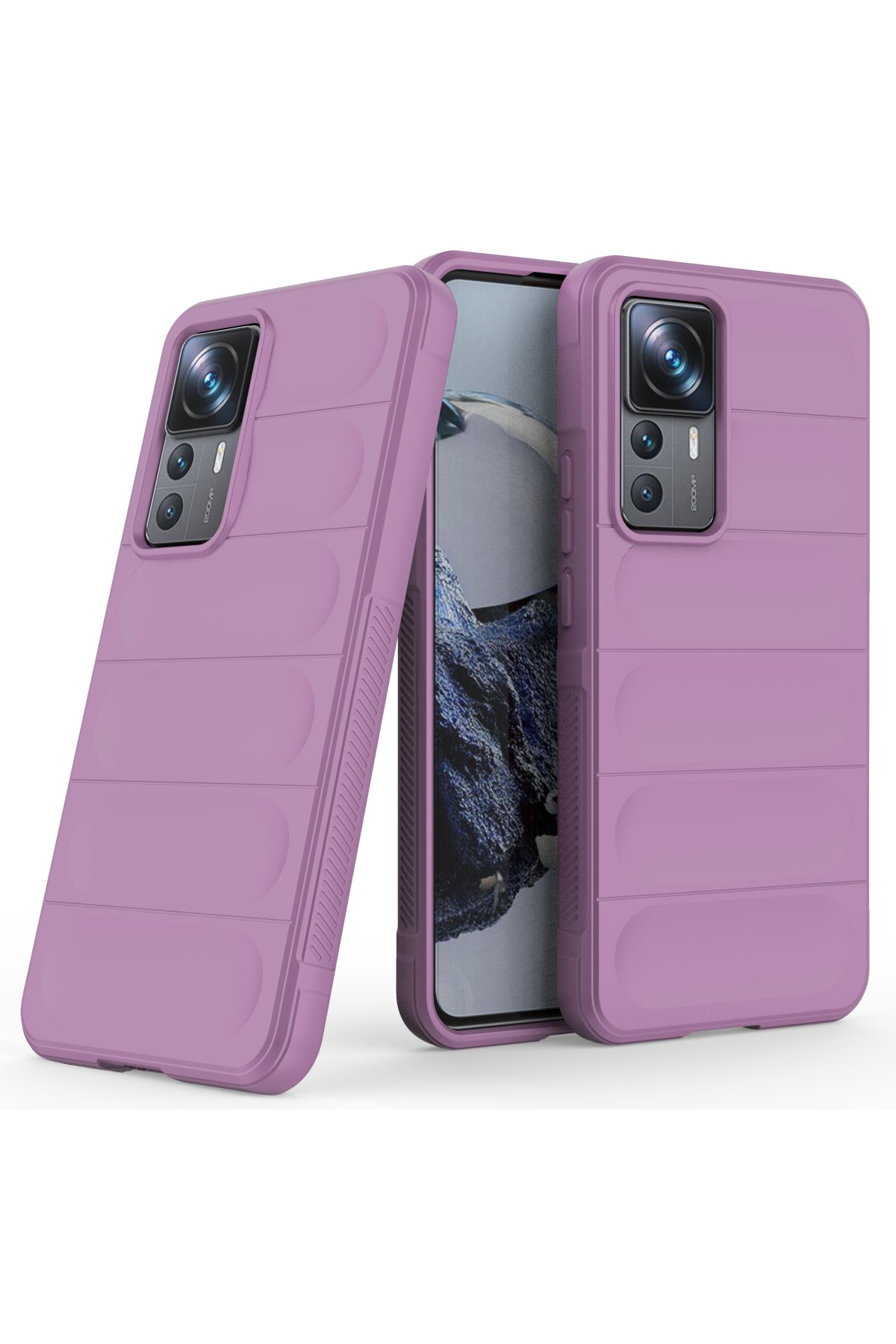 Newface Xiaomi Mi 12T Kılıf Pars Lens Yüzüklü Silikon - Gümüş