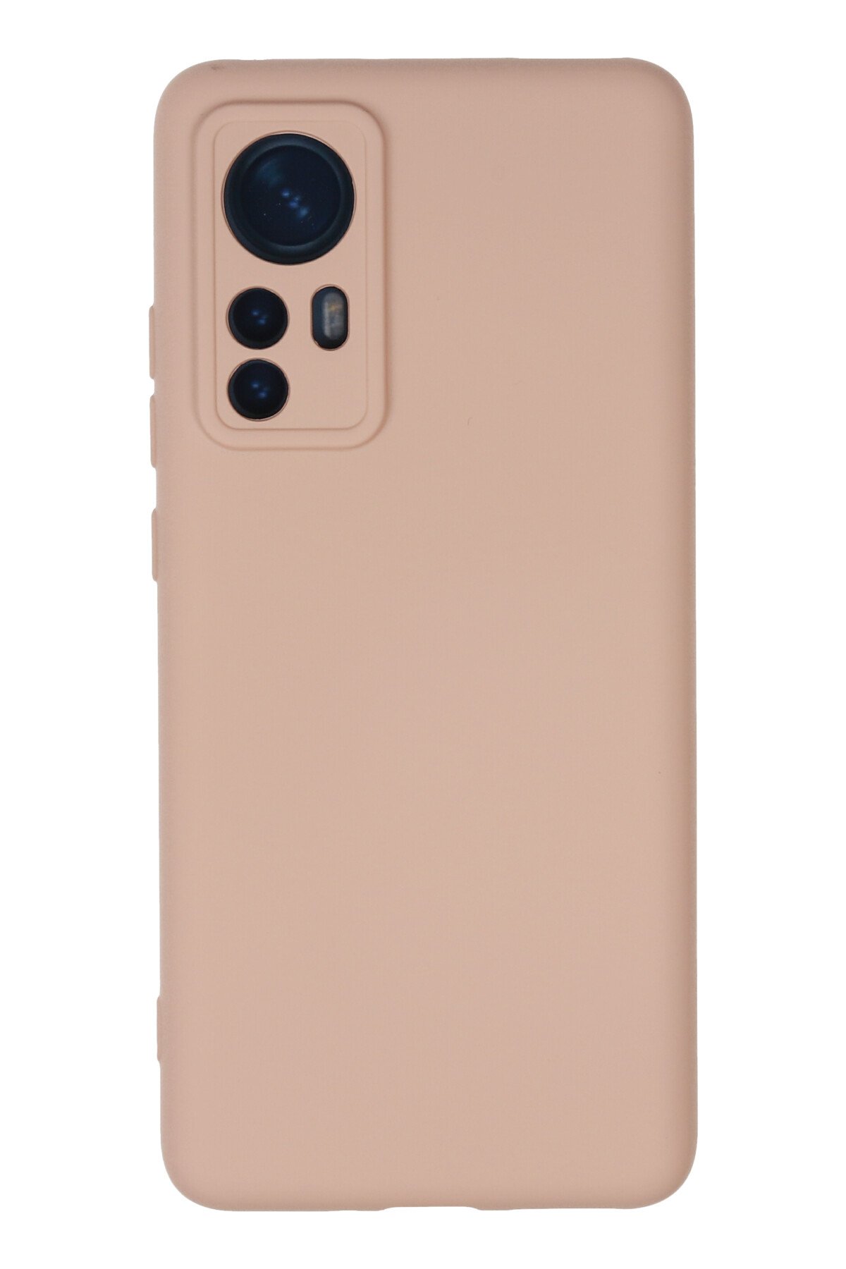 Newface Xiaomi Mi 12X Kılıf Nano içi Kadife Silikon - Siyah
