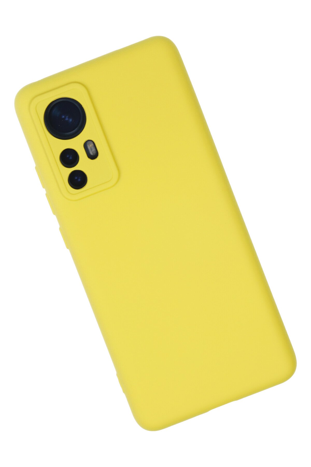 Newface Xiaomi Mi 12X Kılıf Nano içi Kadife Silikon - Kırmızı