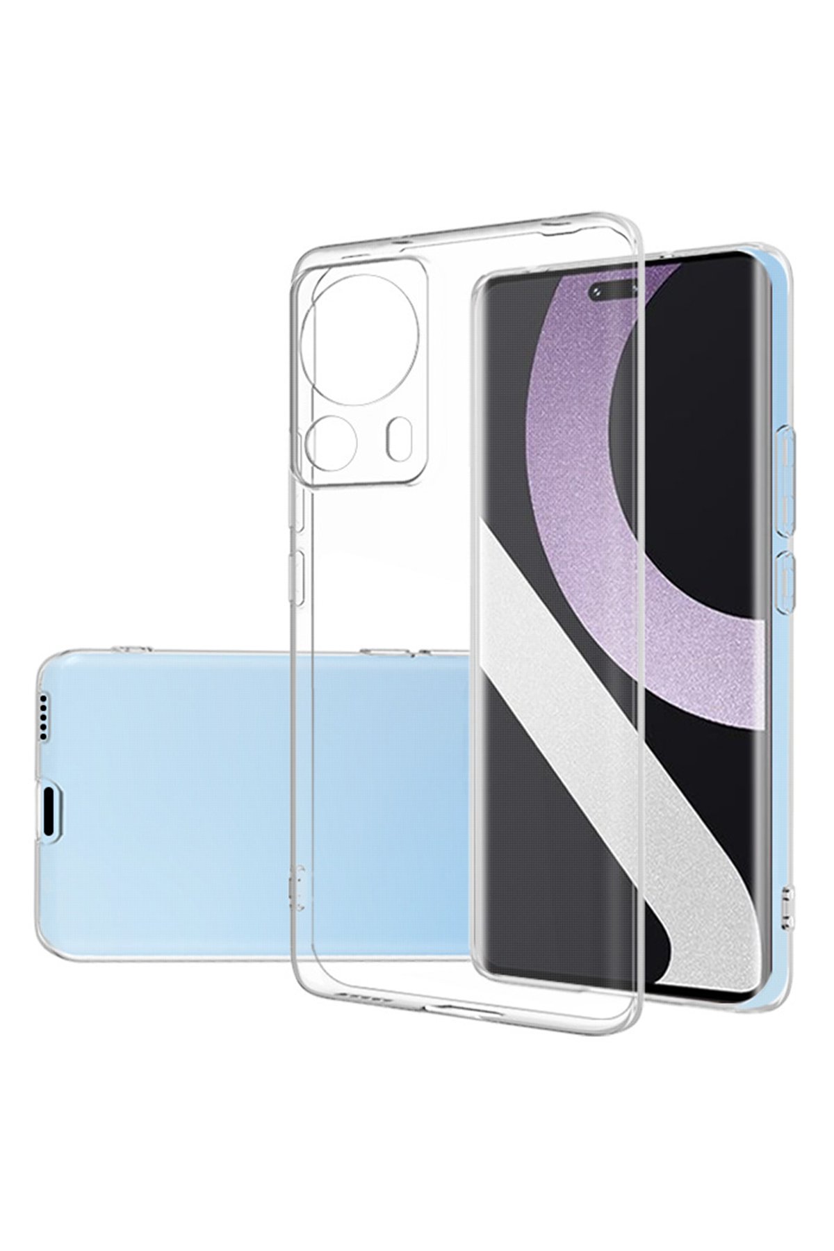 Newface Xiaomi Mi 13 Lite Kılıf Nano içi Kadife Silikon - Kırmızı