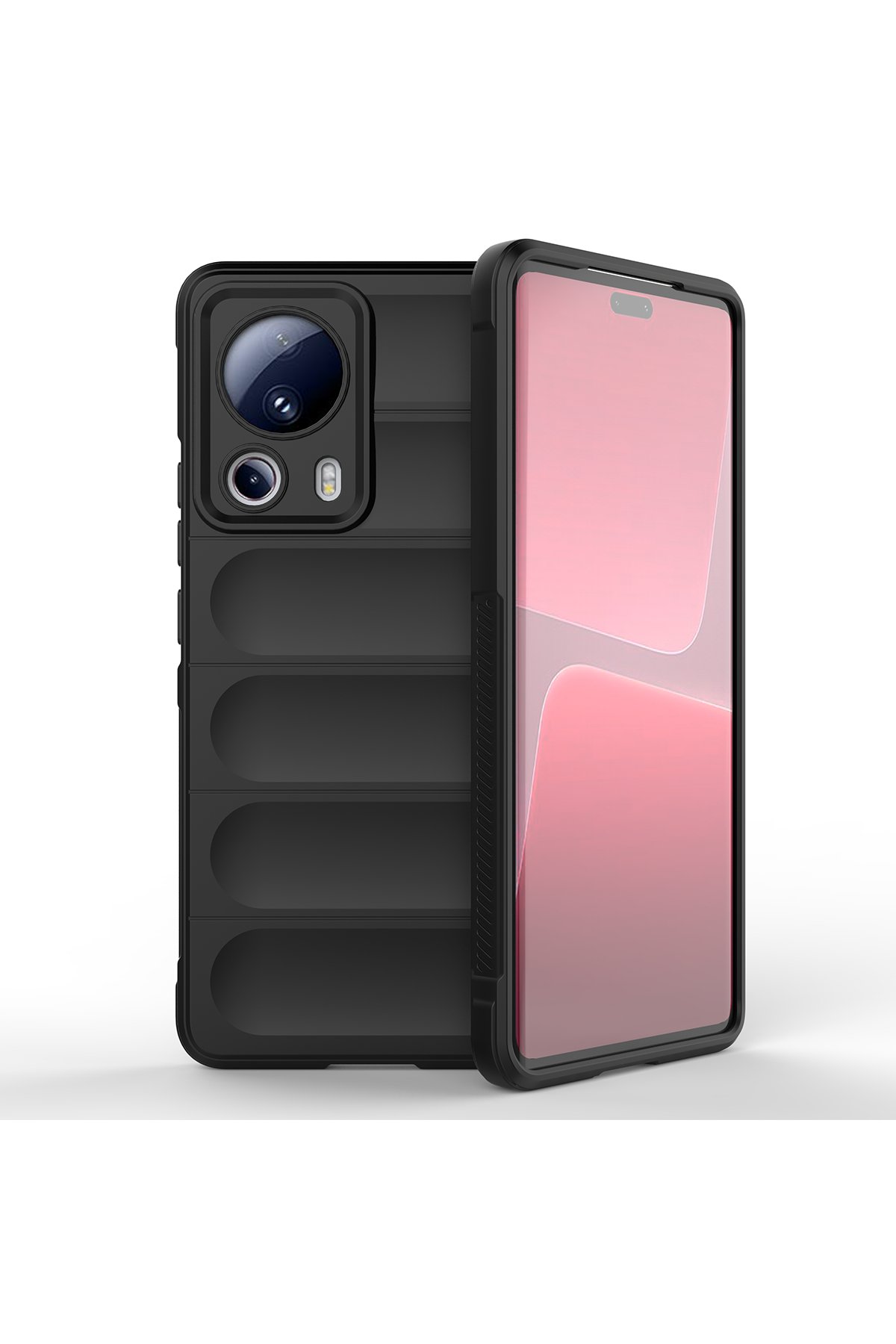 Newface Xiaomi Mi 13 Lite Kılıf Nano içi Kadife Silikon - Siyah