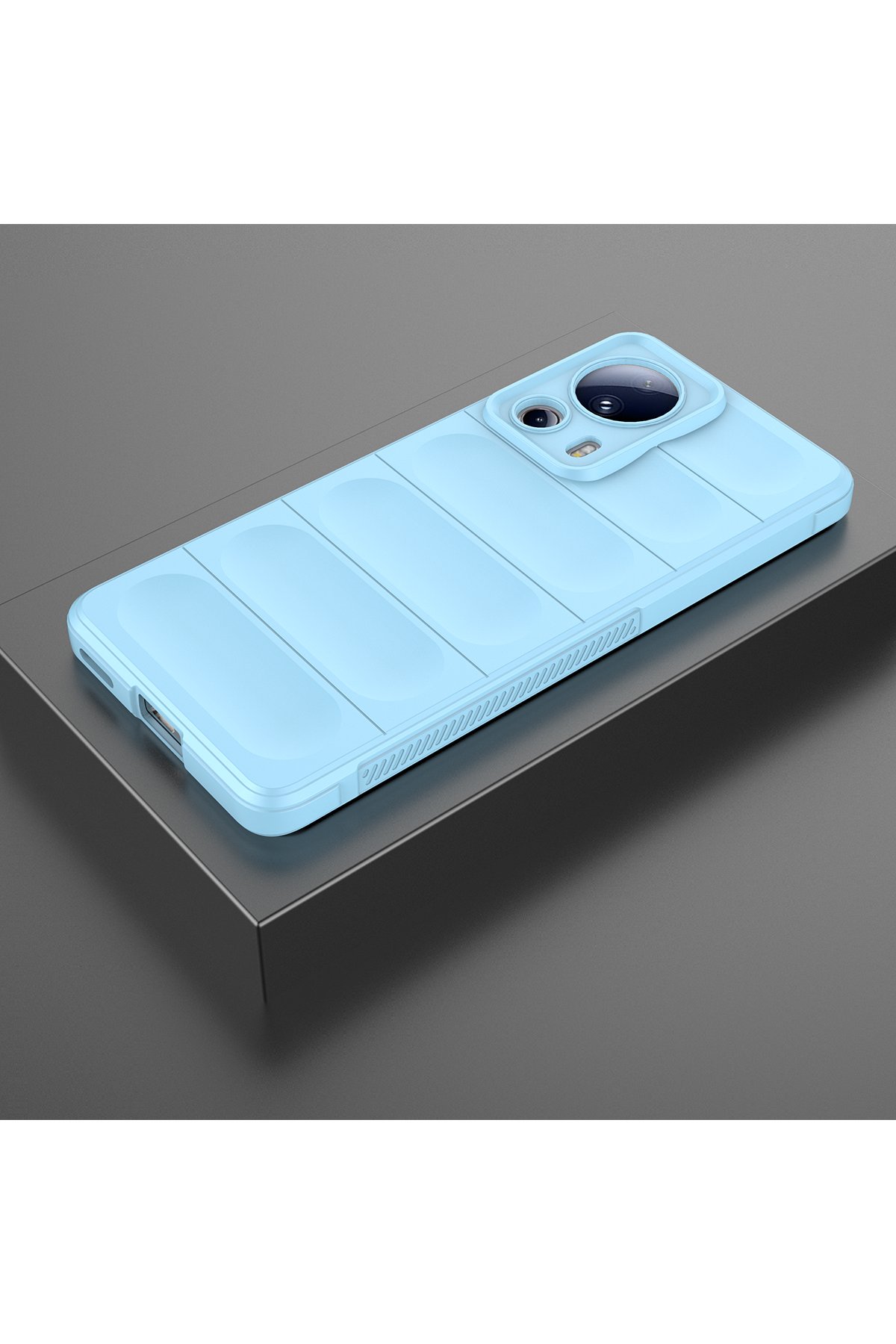 Newface Xiaomi Mi 13 Lite Kılıf Loop Deri Silikon - Siyah