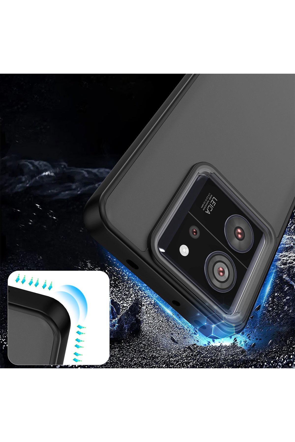 Newface Xiaomi Mi 13T Kılıf Joy Lens Standlı Kapak - Kırmızı
