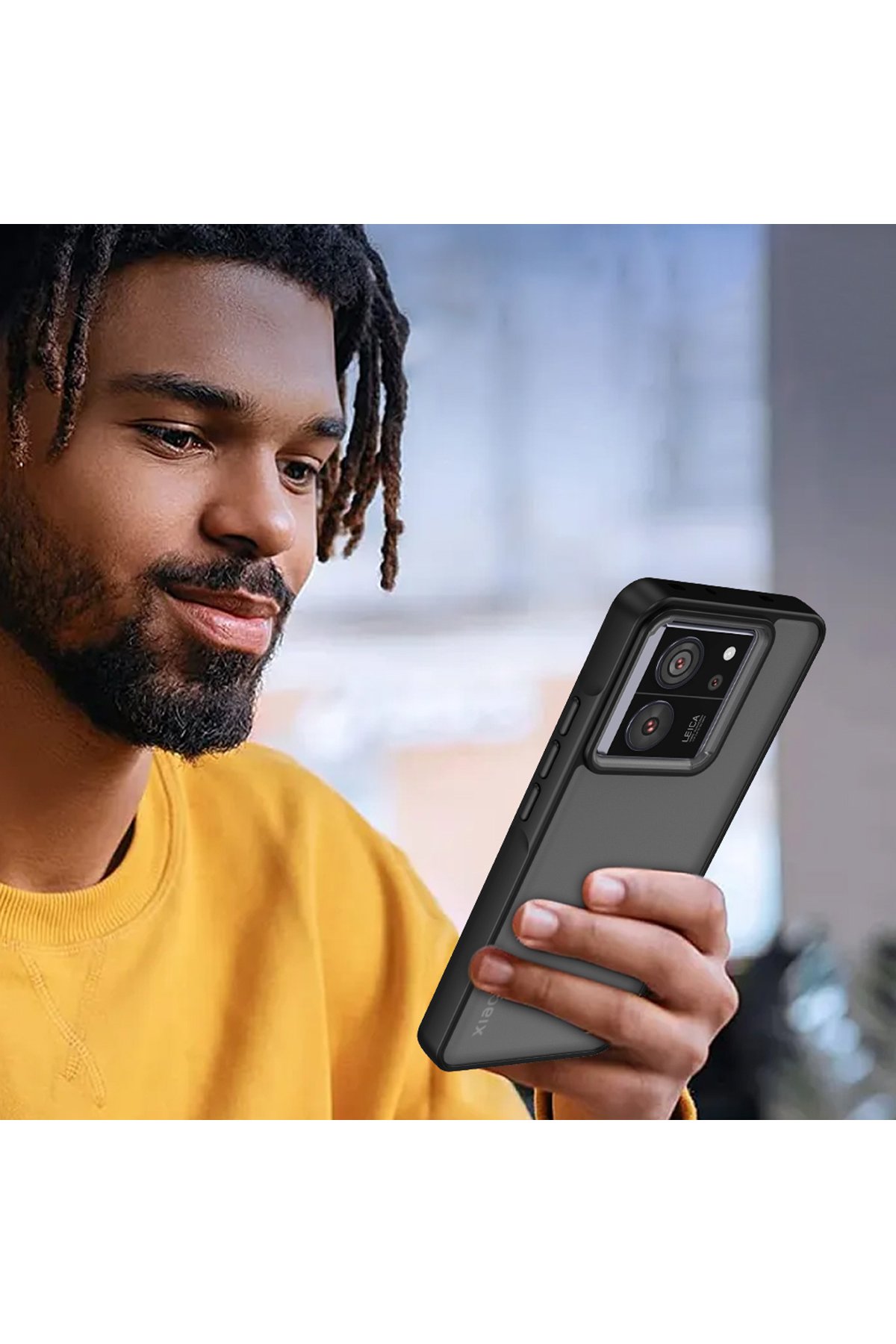 Newface Xiaomi Mi 13T Pro Kılıf Razer Lensli Silikon - Siyah