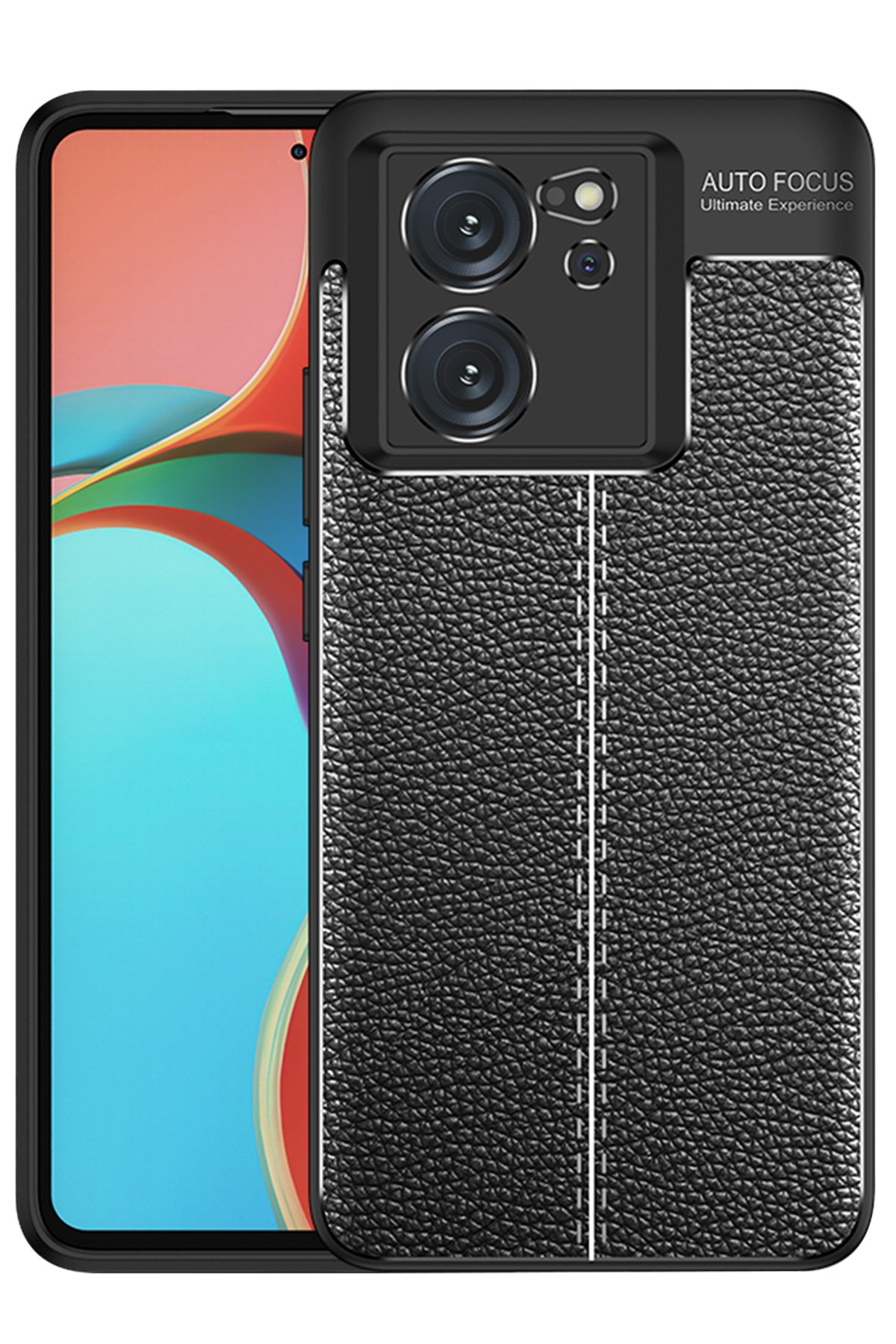 Newface Xiaomi Mi 13T Pro Kılıf Pars Lens Yüzüklü Silikon - Siyah