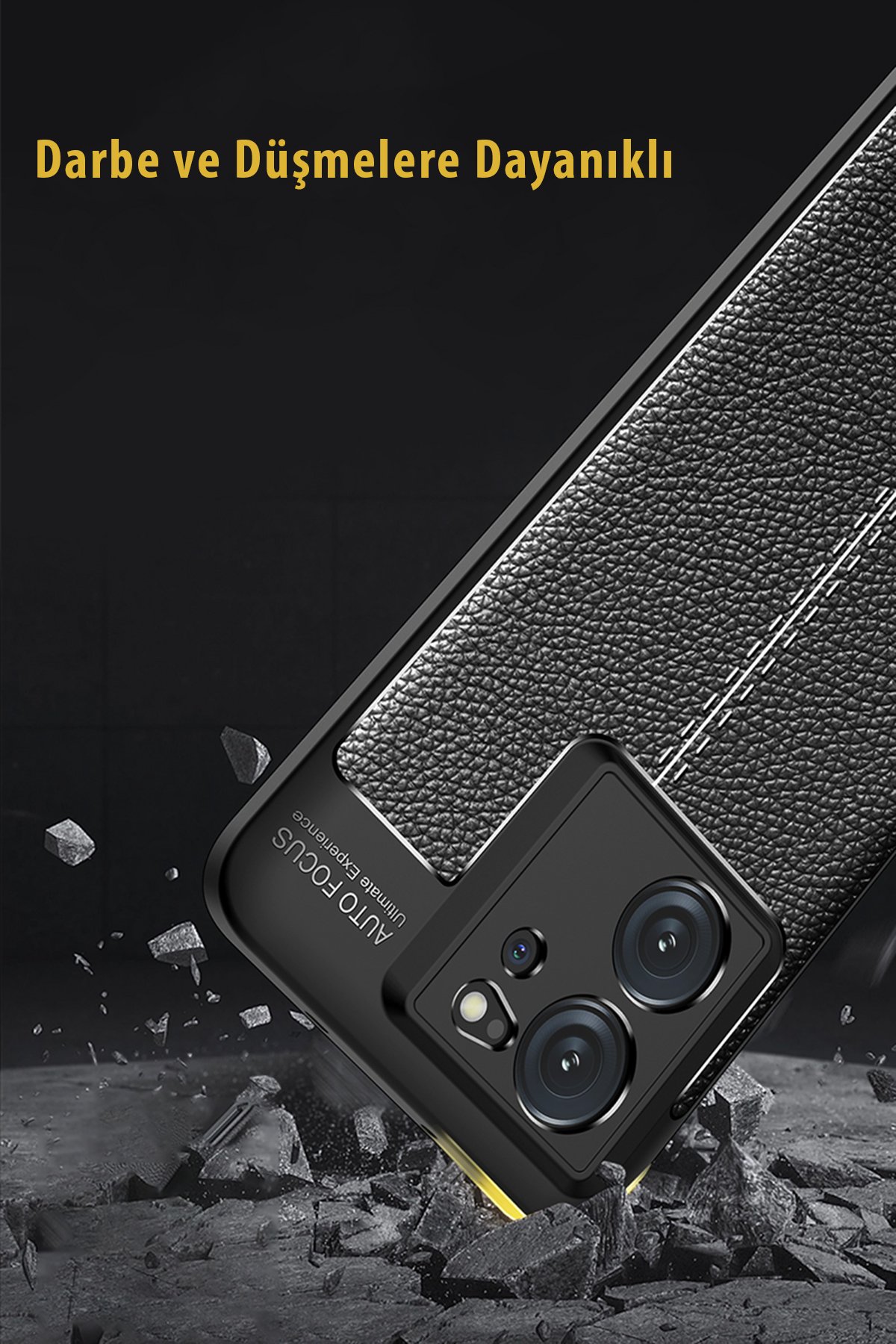 Newface Xiaomi Mi 13T Pro Kılıf Pars Lens Yüzüklü Silikon - Siyah