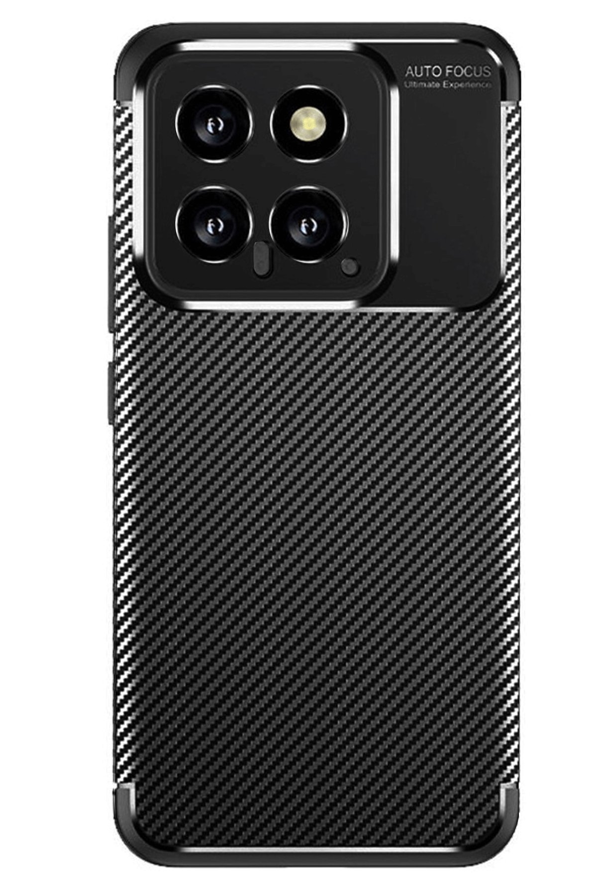 Newface Xiaomi Mi 14T Kılıf Auto Focus Karbon Kapak - Pembe