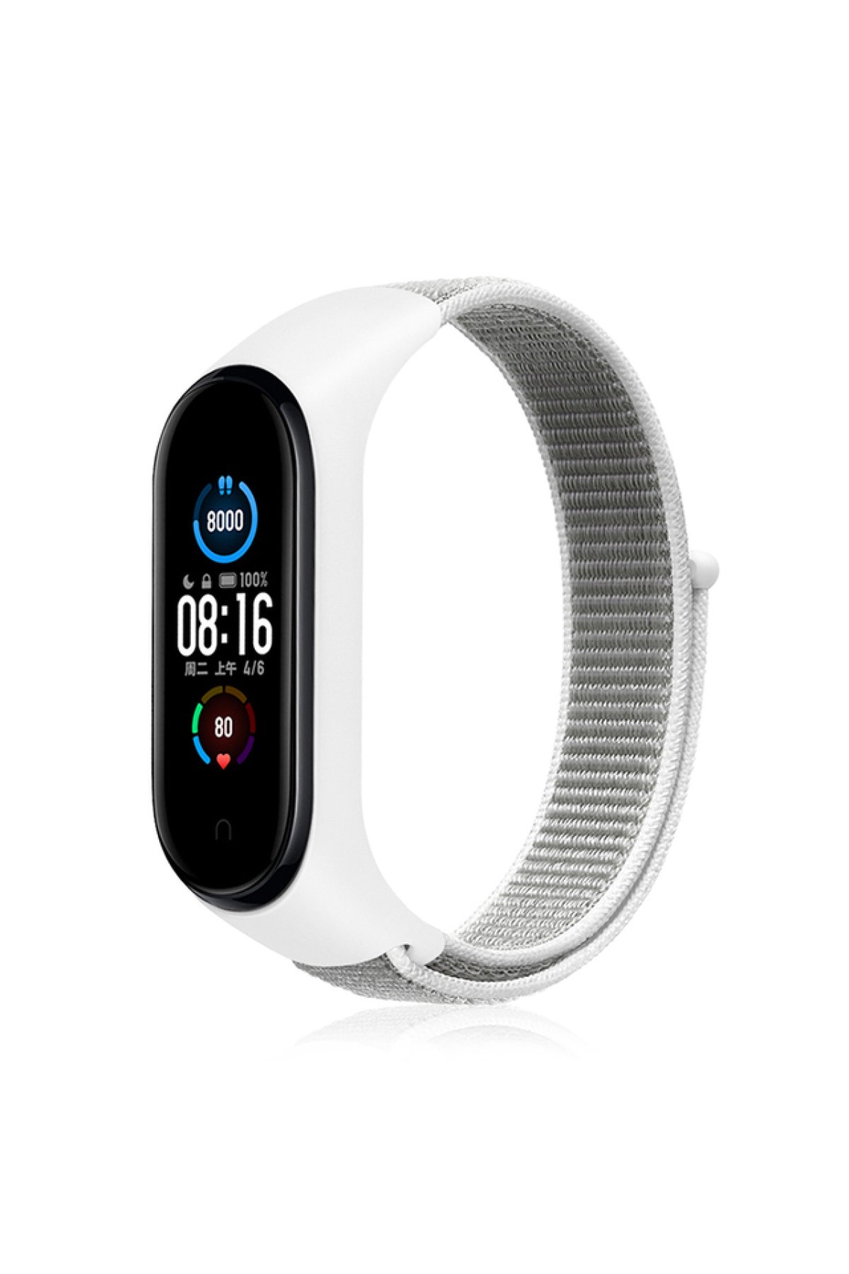 Newface Xiaomi Mi Band 3 Hasırlı Cırtcırtlı Kordon - Mavi