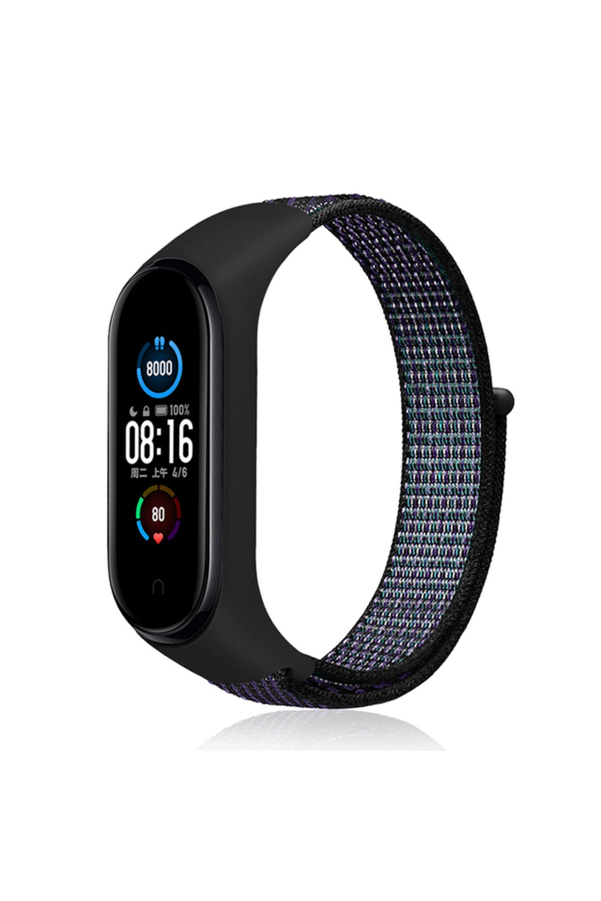 Newface Xiaomi Mi Band 5 Star Kordon - Kırmızı-Siyah