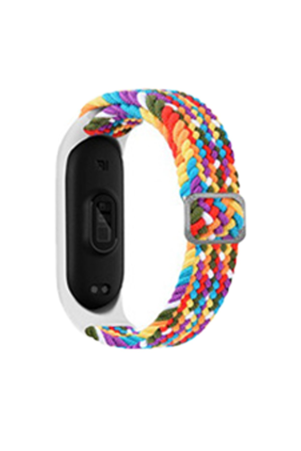 Newface Xiaomi Mi Band 3 Hasırlı Cırtcırtlı Kordon - Beyaz
