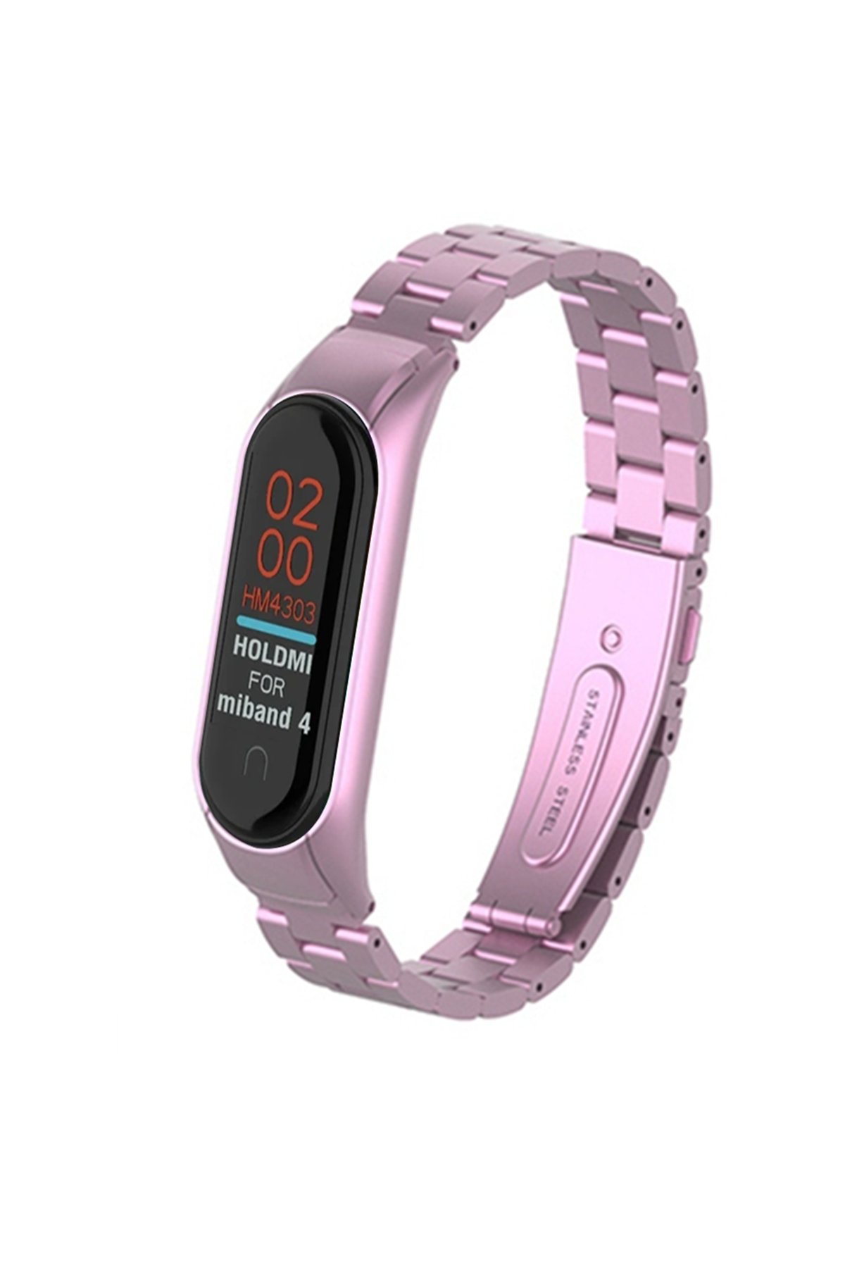 Newface Xiaomi Mi Band 4 Hasırlı Cırtcırtlı Kordon - Lacivert-Mor