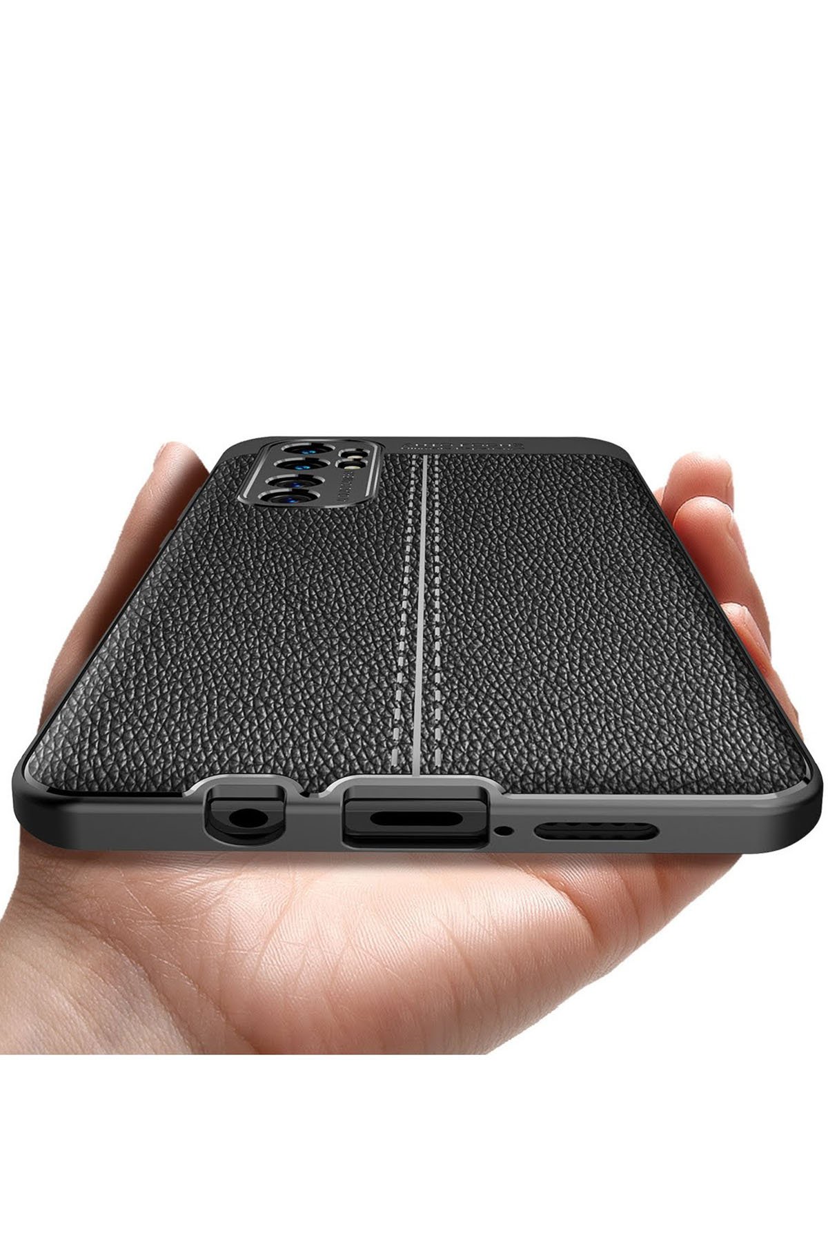 Newface Xiaomi Mi Note 10 Lite Kılıf Viktor Yüzüklü Silikon - Koyu Yeşil