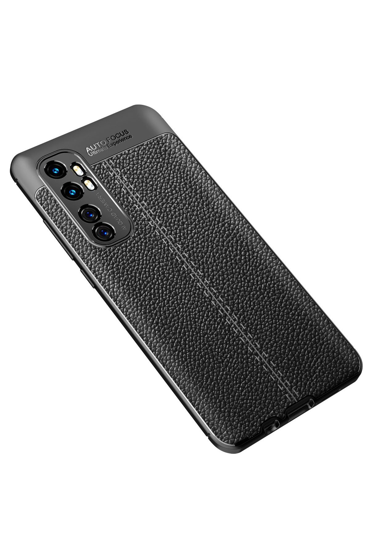 Newface Xiaomi Mi Note 10 Lite Kılıf Miami Şeffaf Silikon - Kırmızı