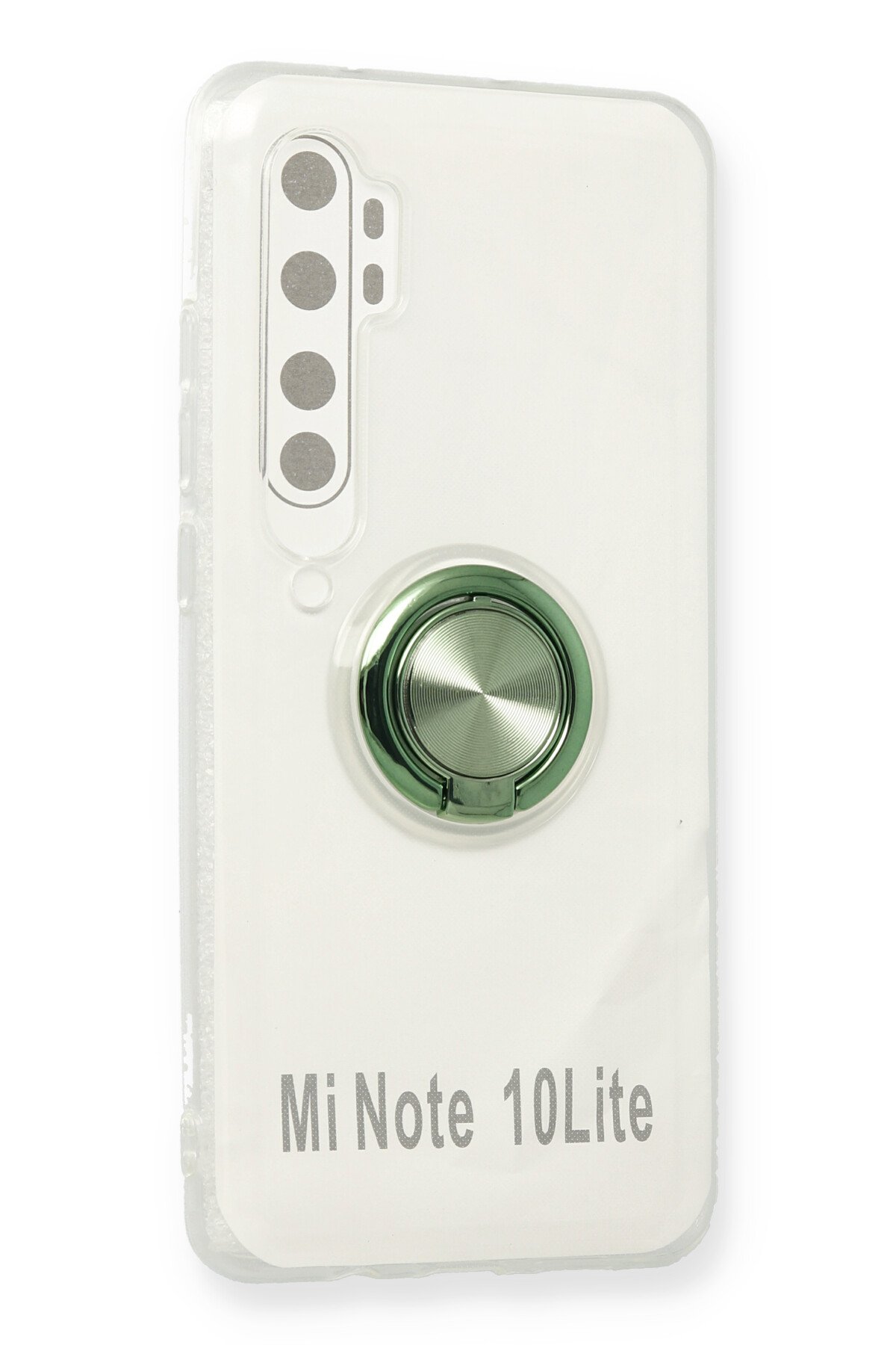 Newface Xiaomi Mi Note 10 Lite Kılıf Gros Yüzüklü Silikon - Siyah
