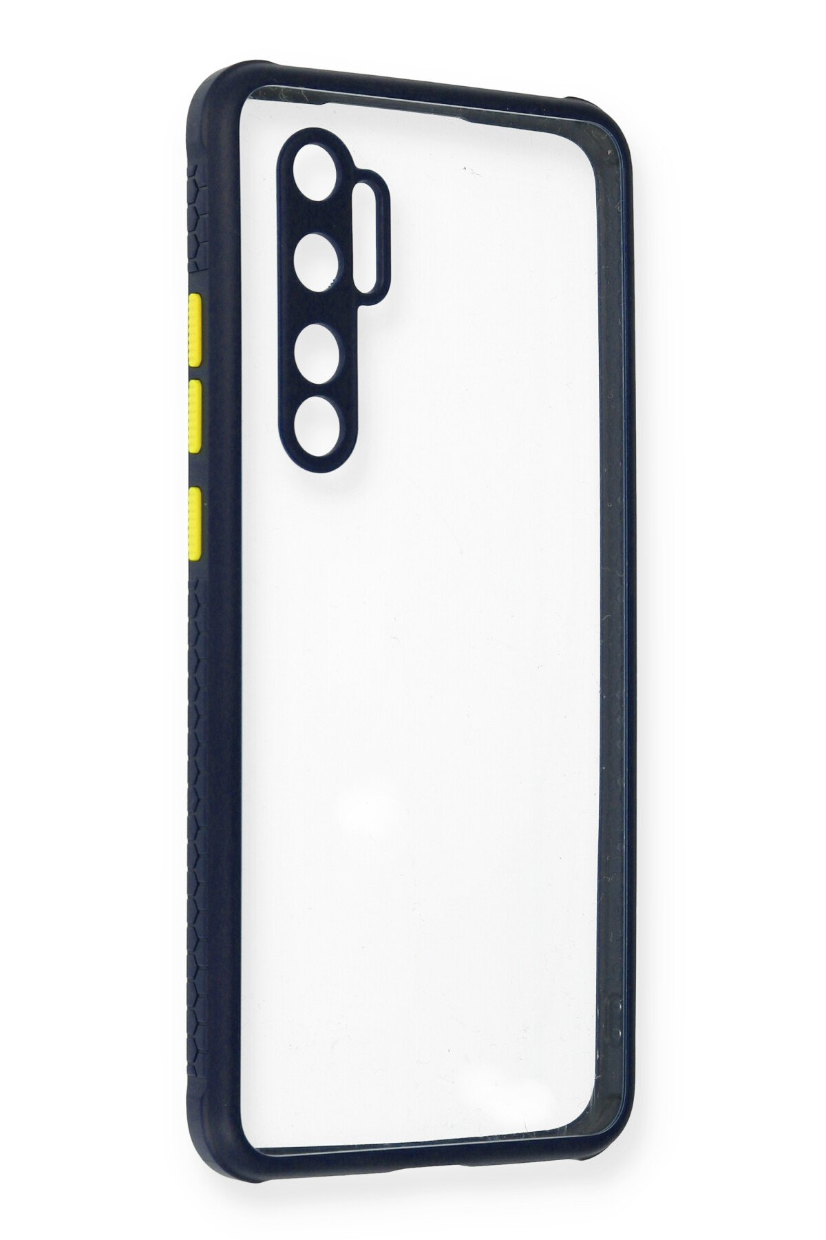 Newface Xiaomi Mi Note 10 Lite Kılıf Miami Şeffaf Silikon  - Fuşya