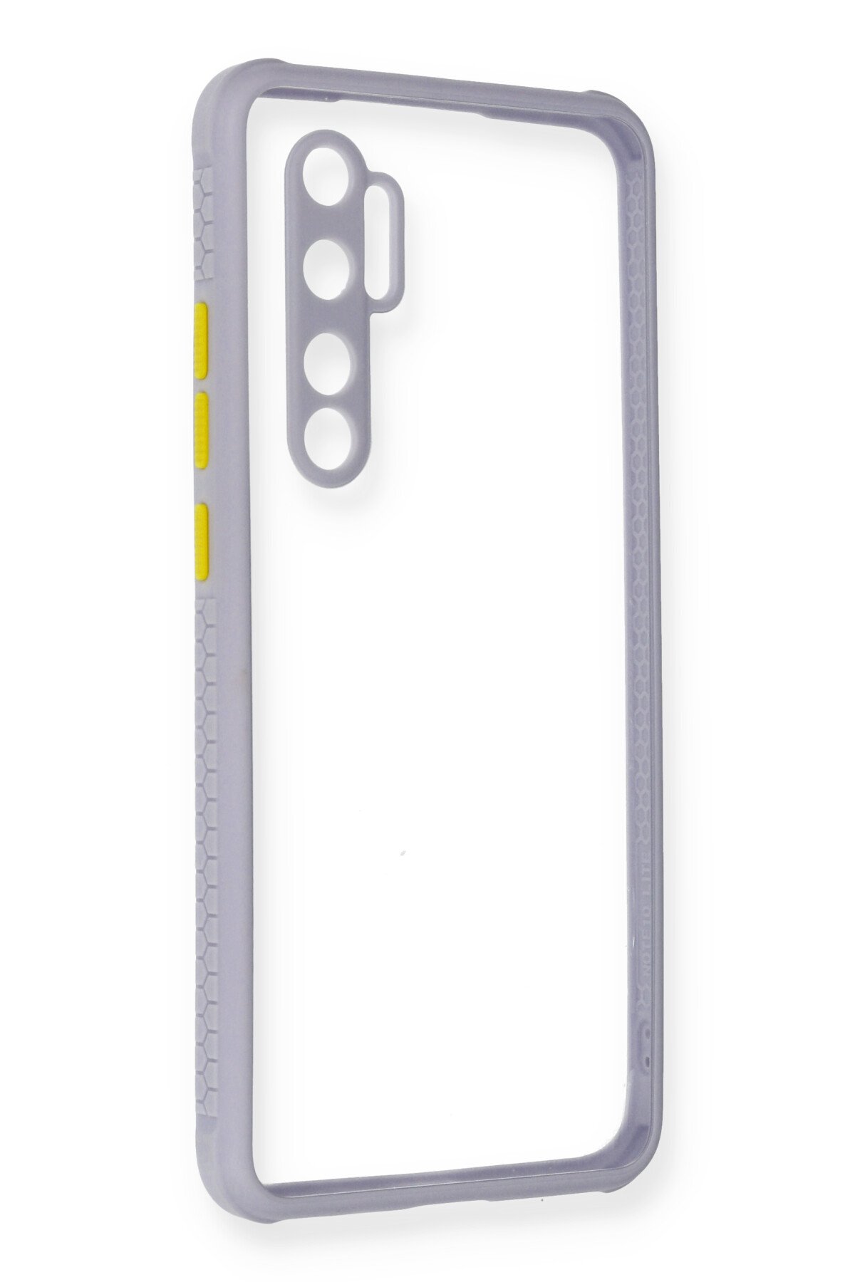 Newface Xiaomi Mi Note 10 Lite Kılıf Miami Şeffaf Silikon  - Siyah