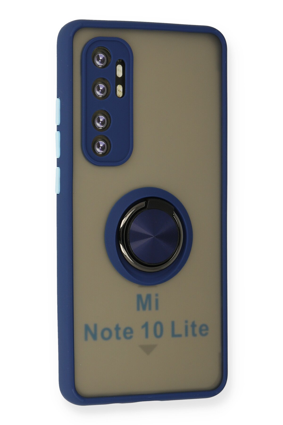 Newface Xiaomi Mi Note 10 Lite Kılıf Nano içi Kadife Silikon - Mavi