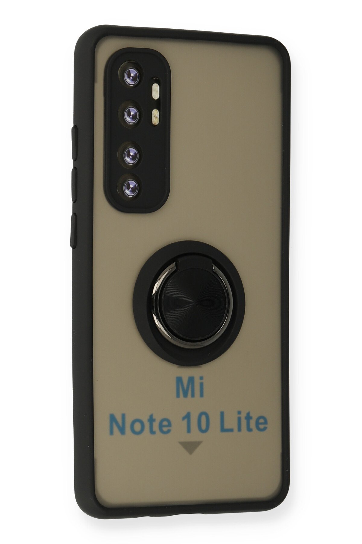 Newface Xiaomi Mi Note 10 Lite Kılıf Gros Yüzüklü Silikon - Kırmızı