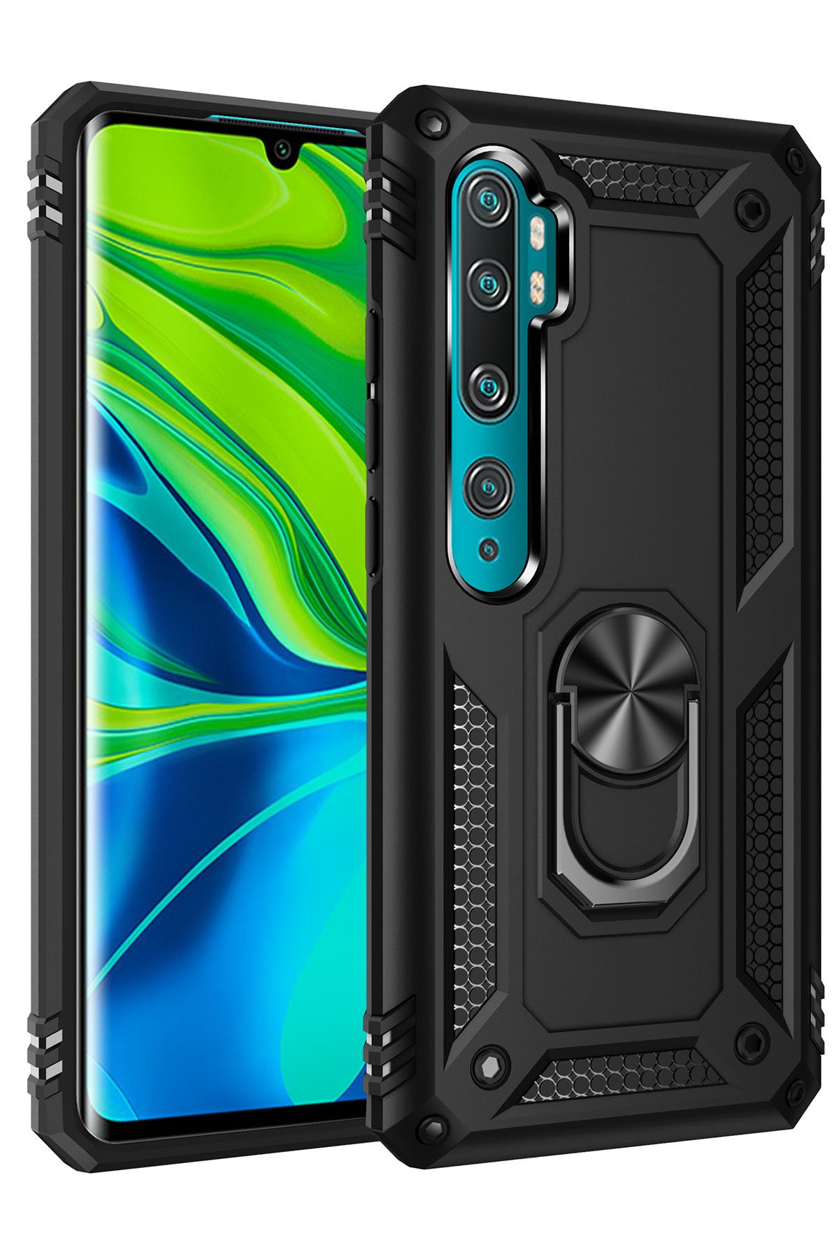 Newface Xiaomi Mi Note 10 Lite Kılıf Montreal Silikon Kapak - Kırmızı