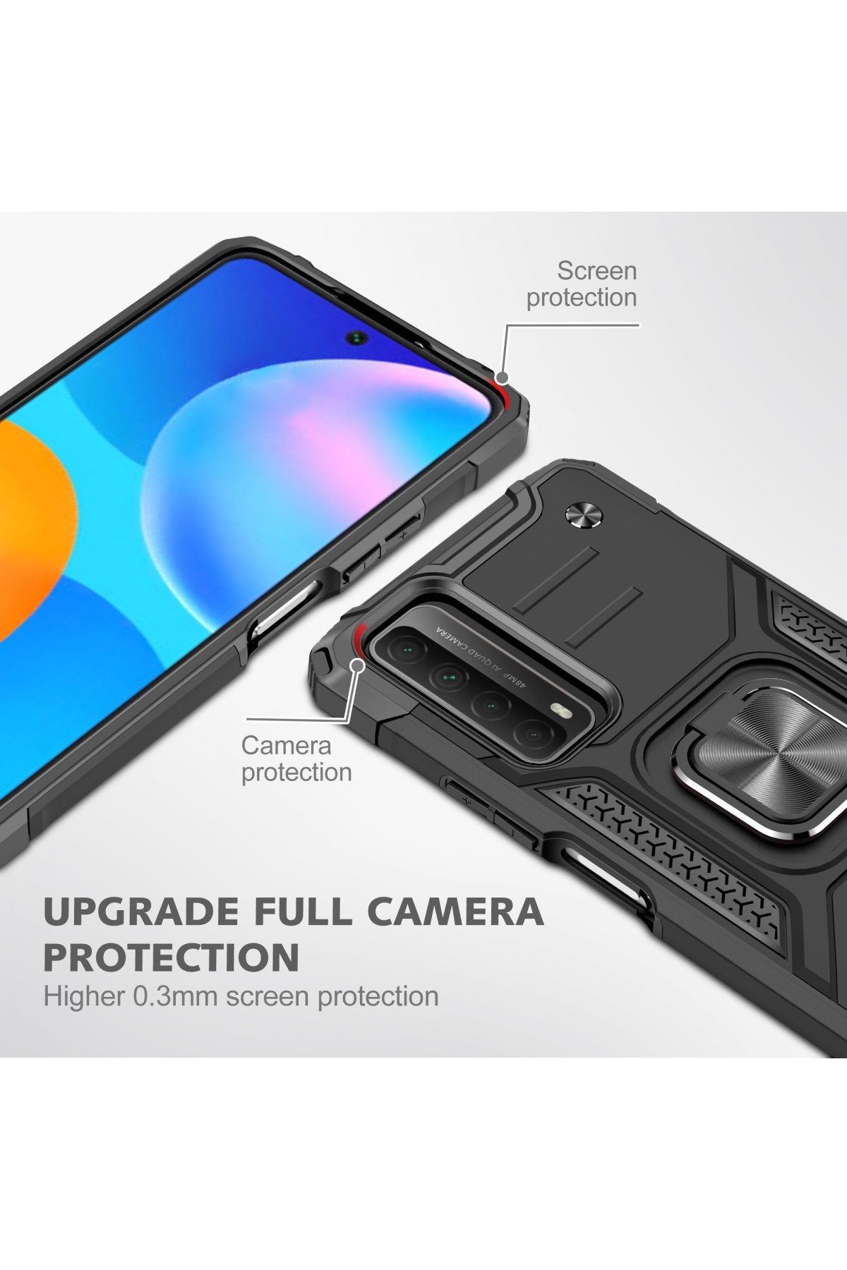 Newface Huawei P Smart 2021 Kılıf Platin Silikon - Sarı