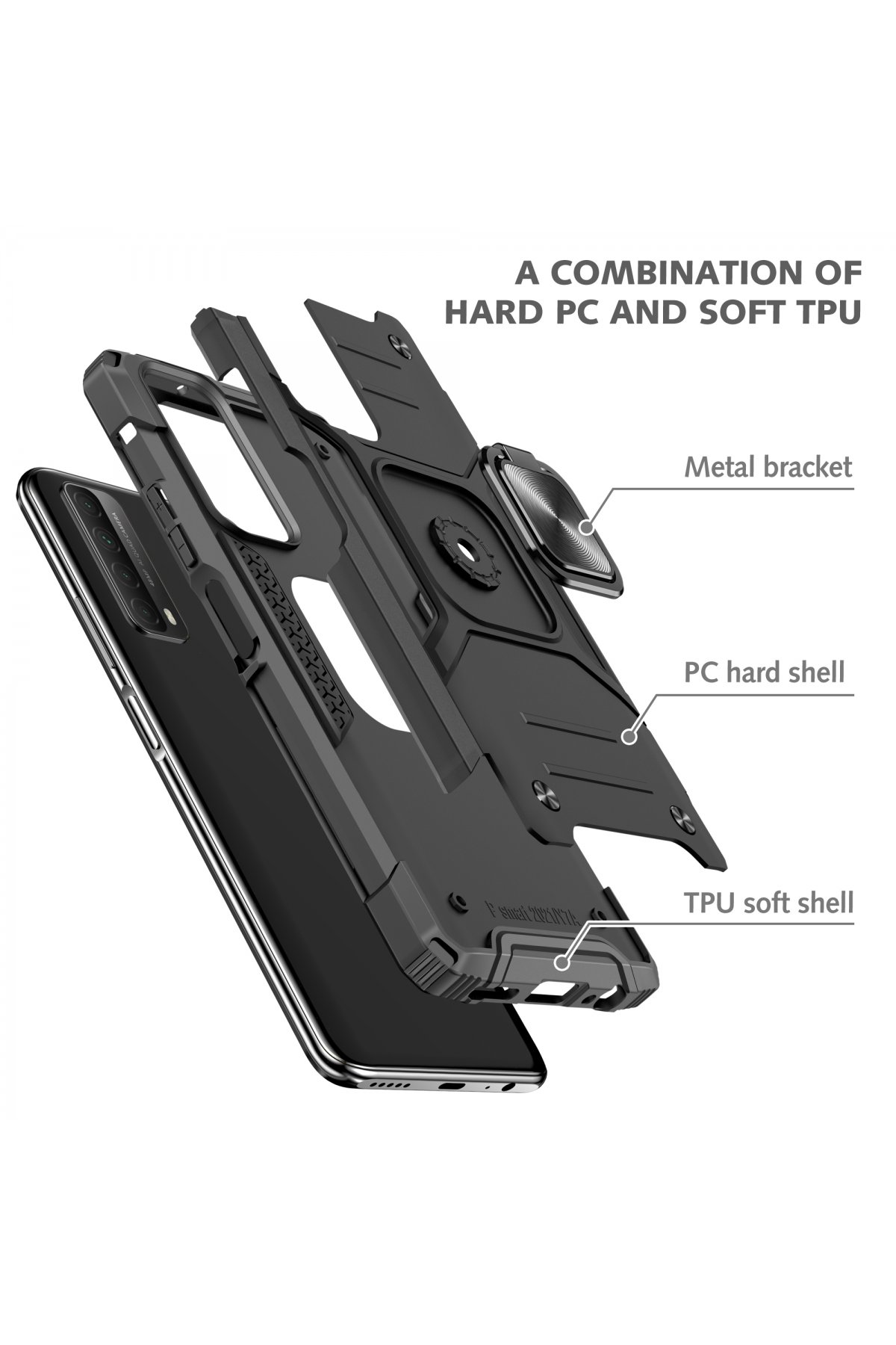 Newface Huawei P Smart 2021 Kılıf Platin Silikon - Sarı