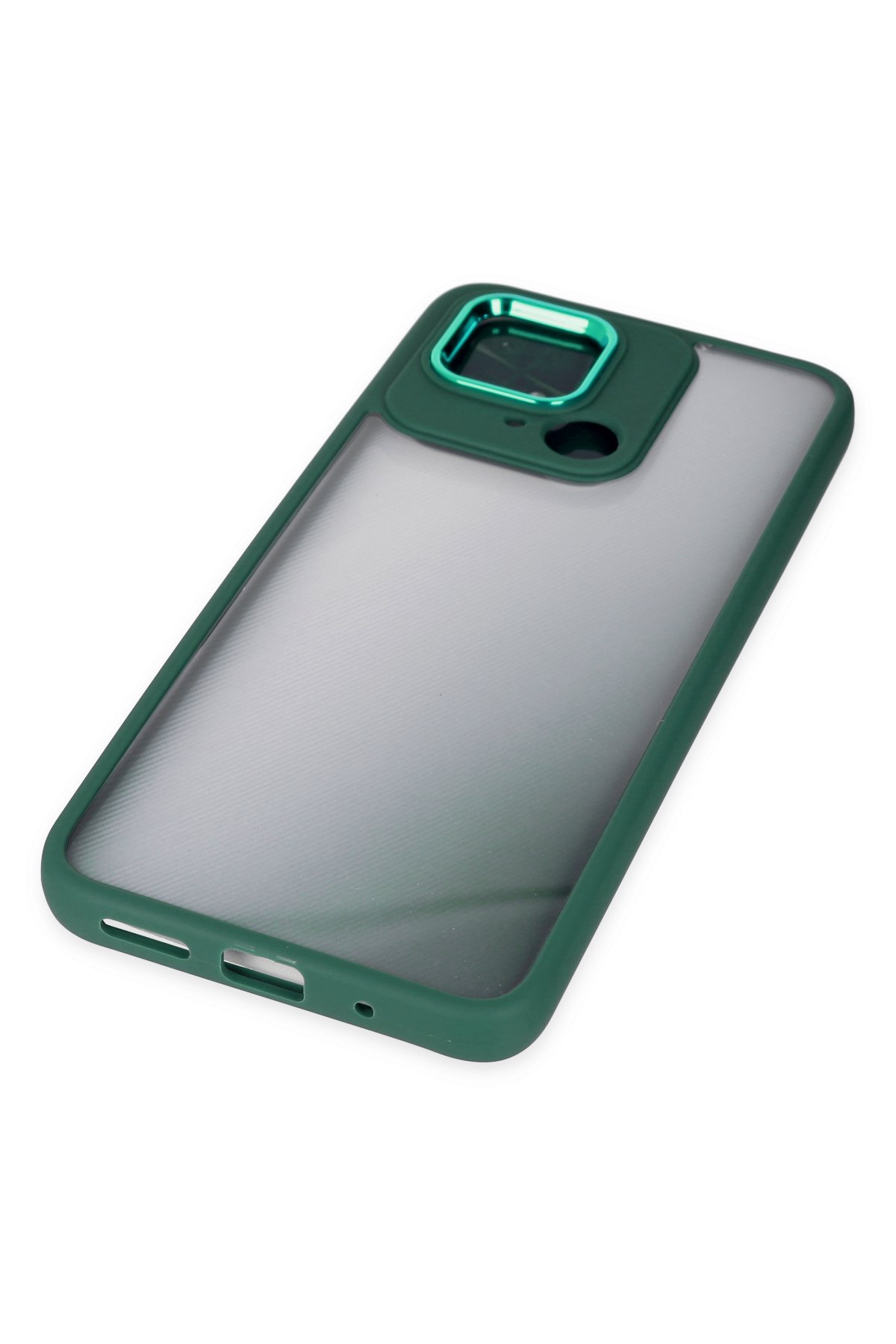 Newface Xiaomi Poco C40 Kılıf Liva Lens Silikon - Siyah